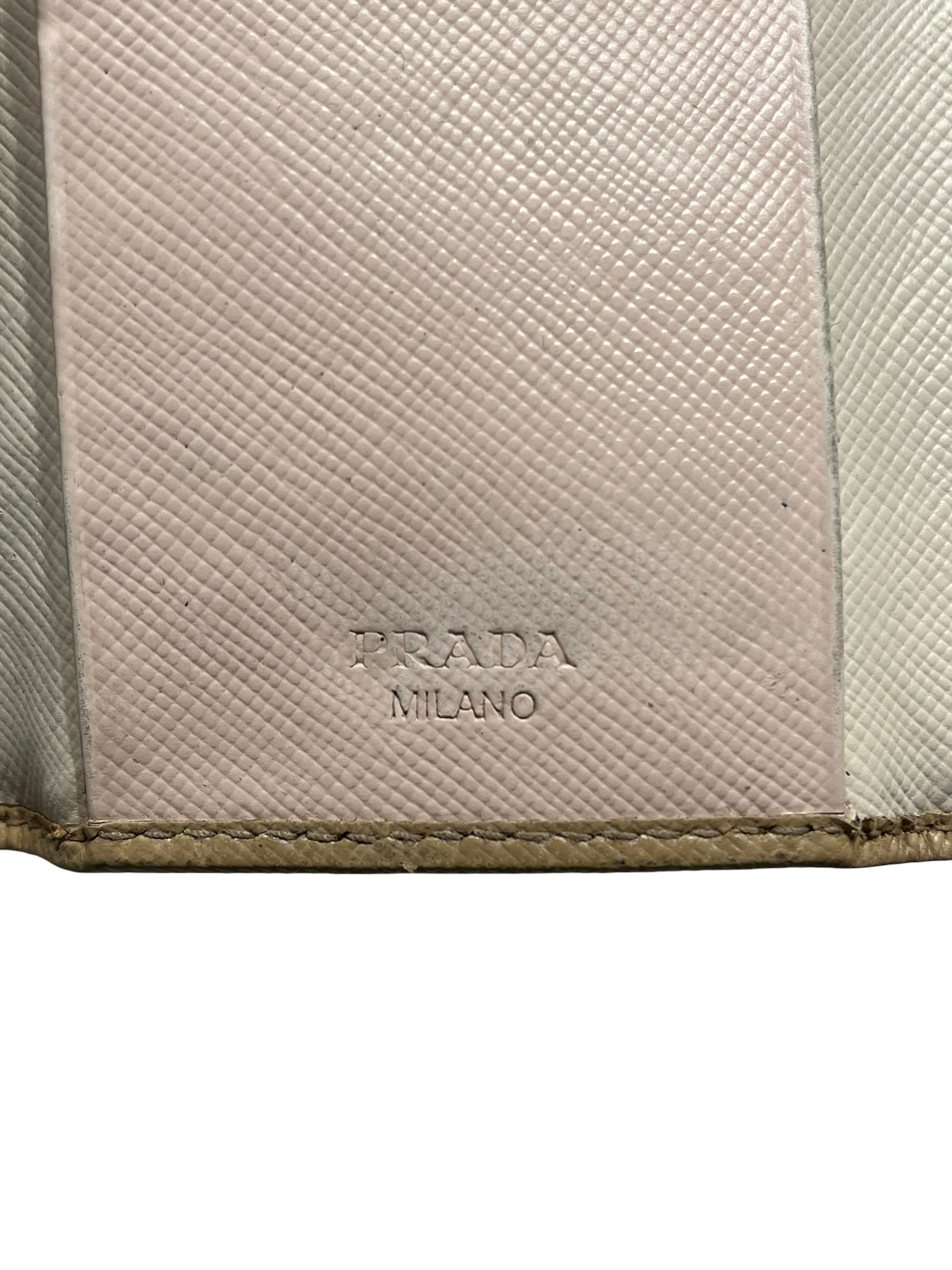 PRADA/Key Case/Leather/BEG/L's/6 Key Holder/Pink Interior view 4