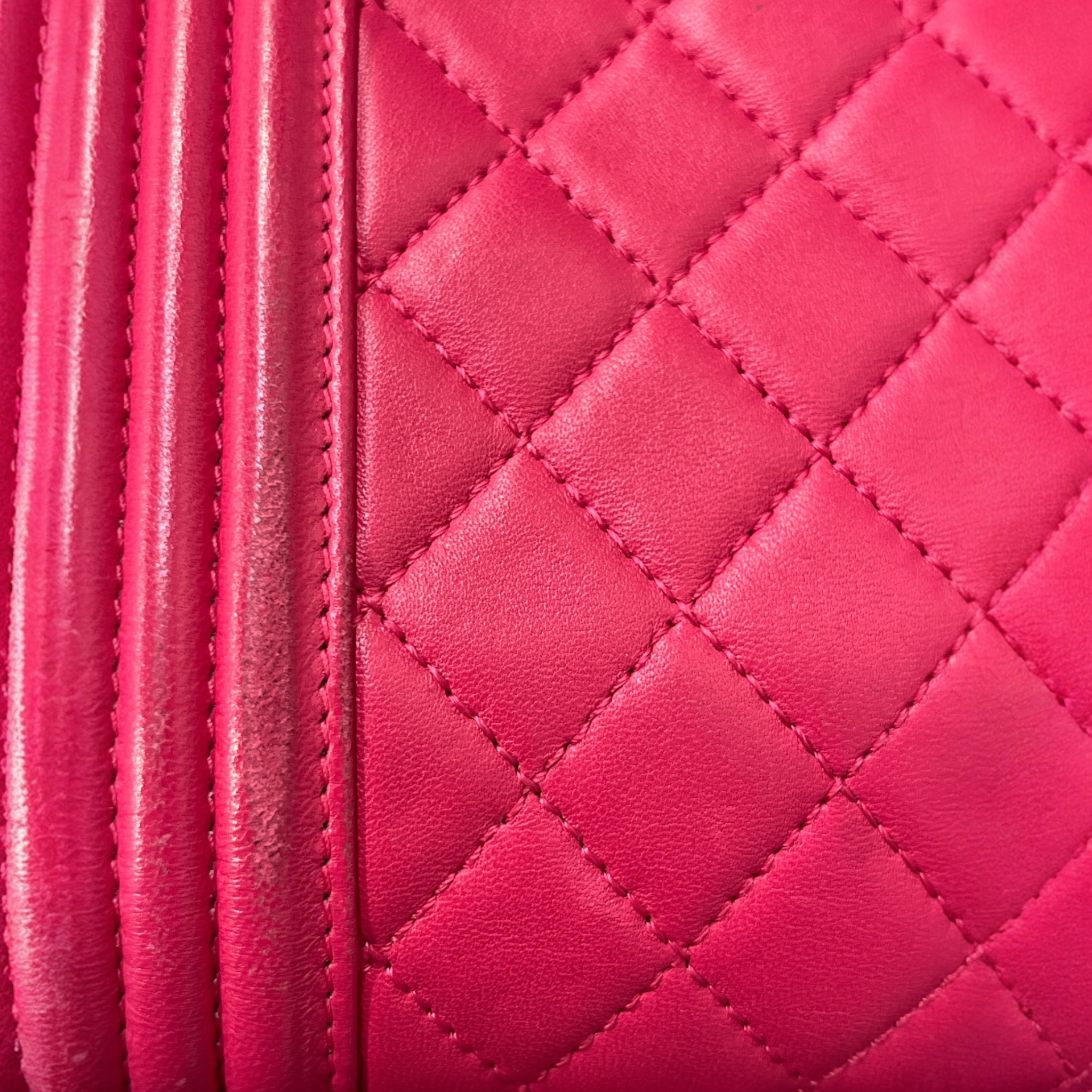 CHANEL/Cross Body Bag/Leather/PNK/BOYFLAP-HOTPNK view 5