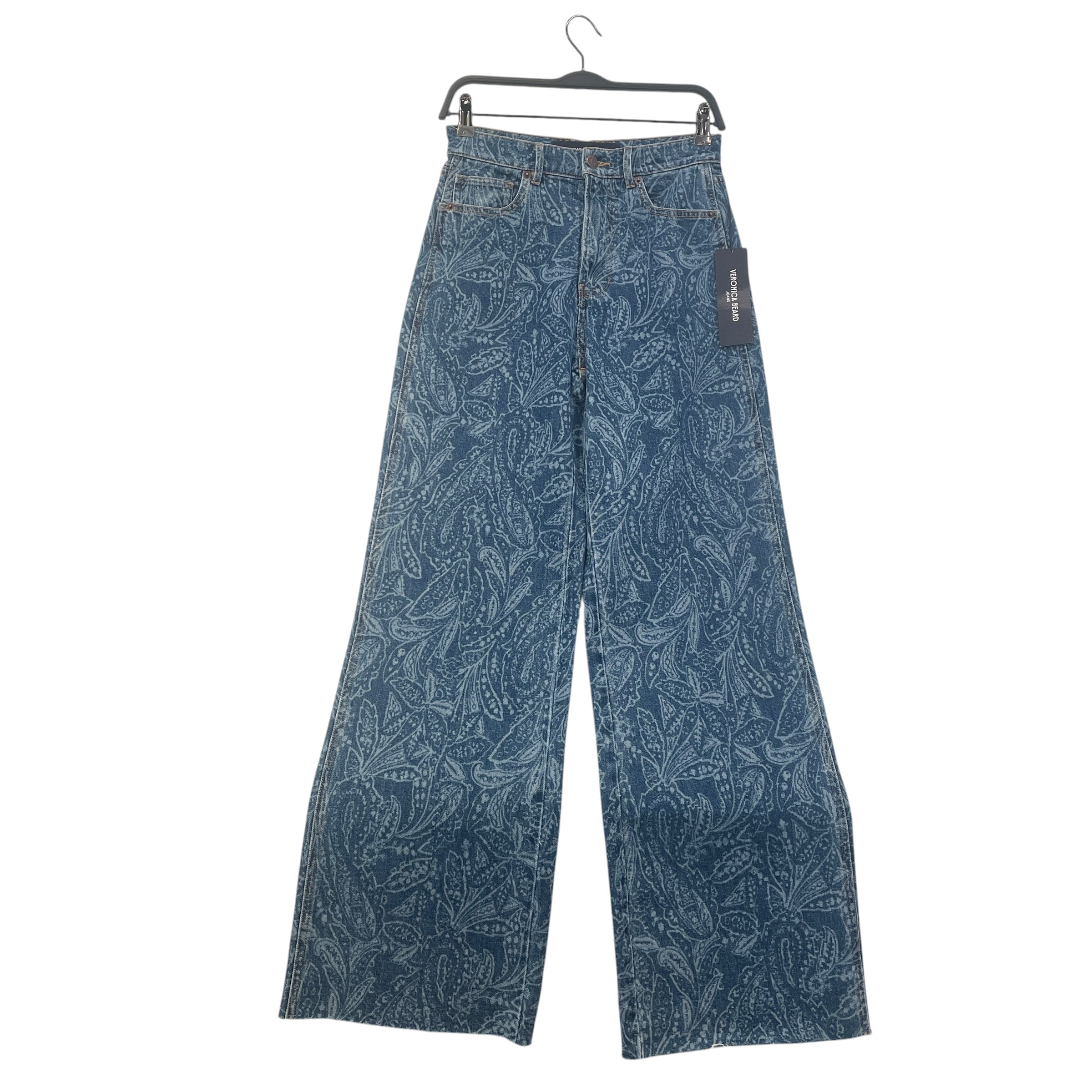 VERONICA BEARD/Bootcut Pants/XS/Floral Pattern/Cotton/IDG/ view 1