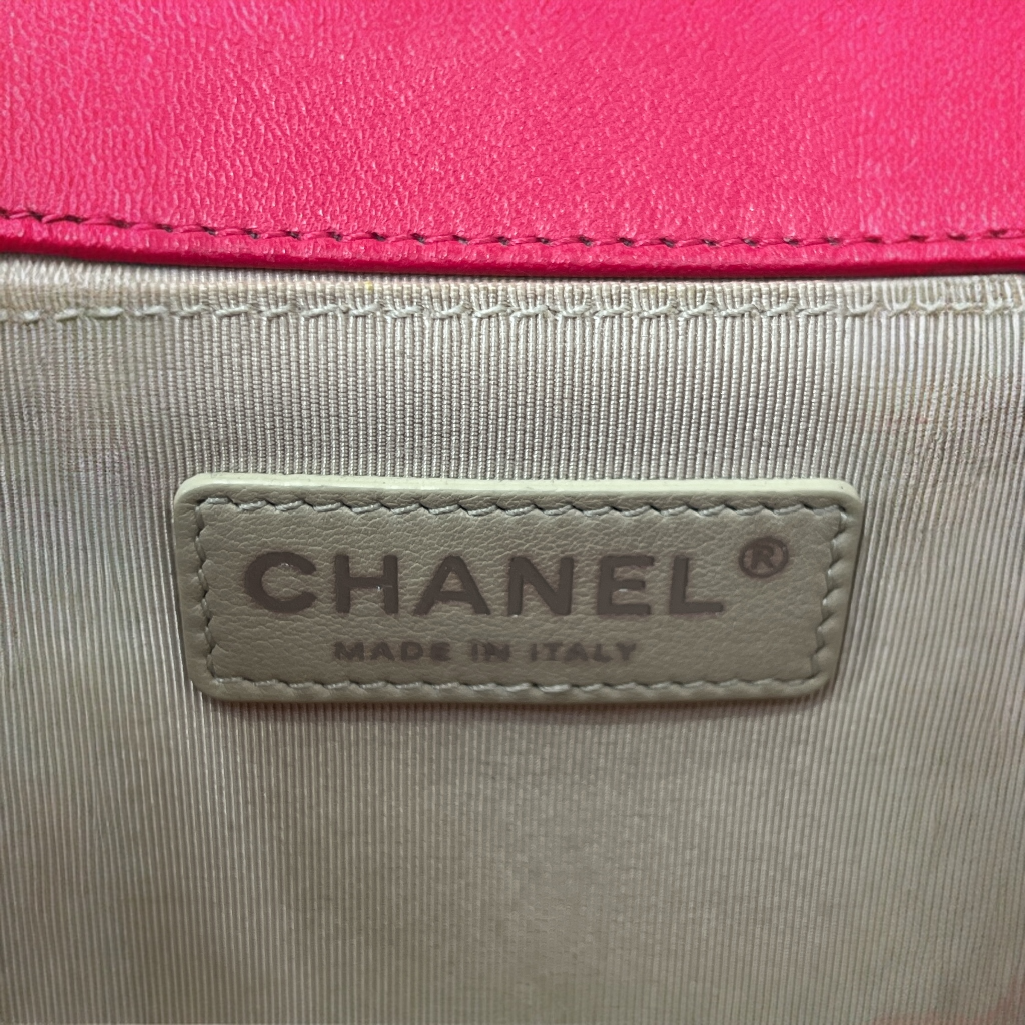 CHANEL/Cross Body Bag/Leather/PNK/BOYFLAP-HOTPNK view 7