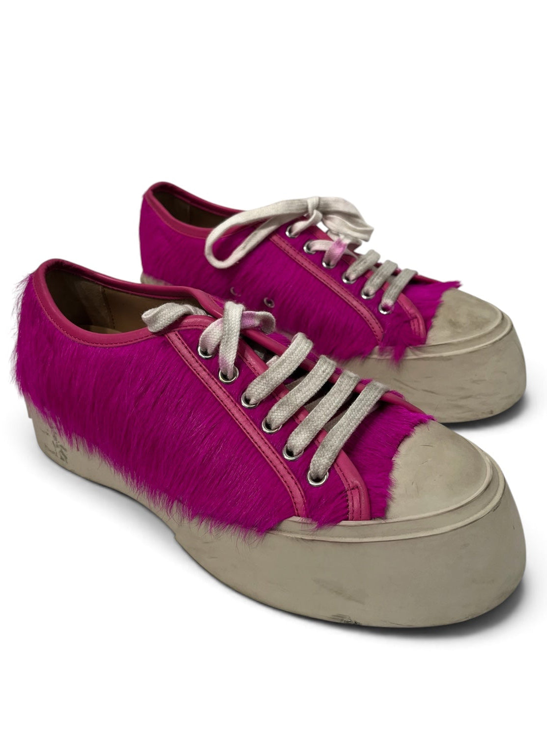 MARNI/Low-Sneakers/EU 37/Fur/PNK/LARGE SOLE PINK LEATHER TRIM view 1