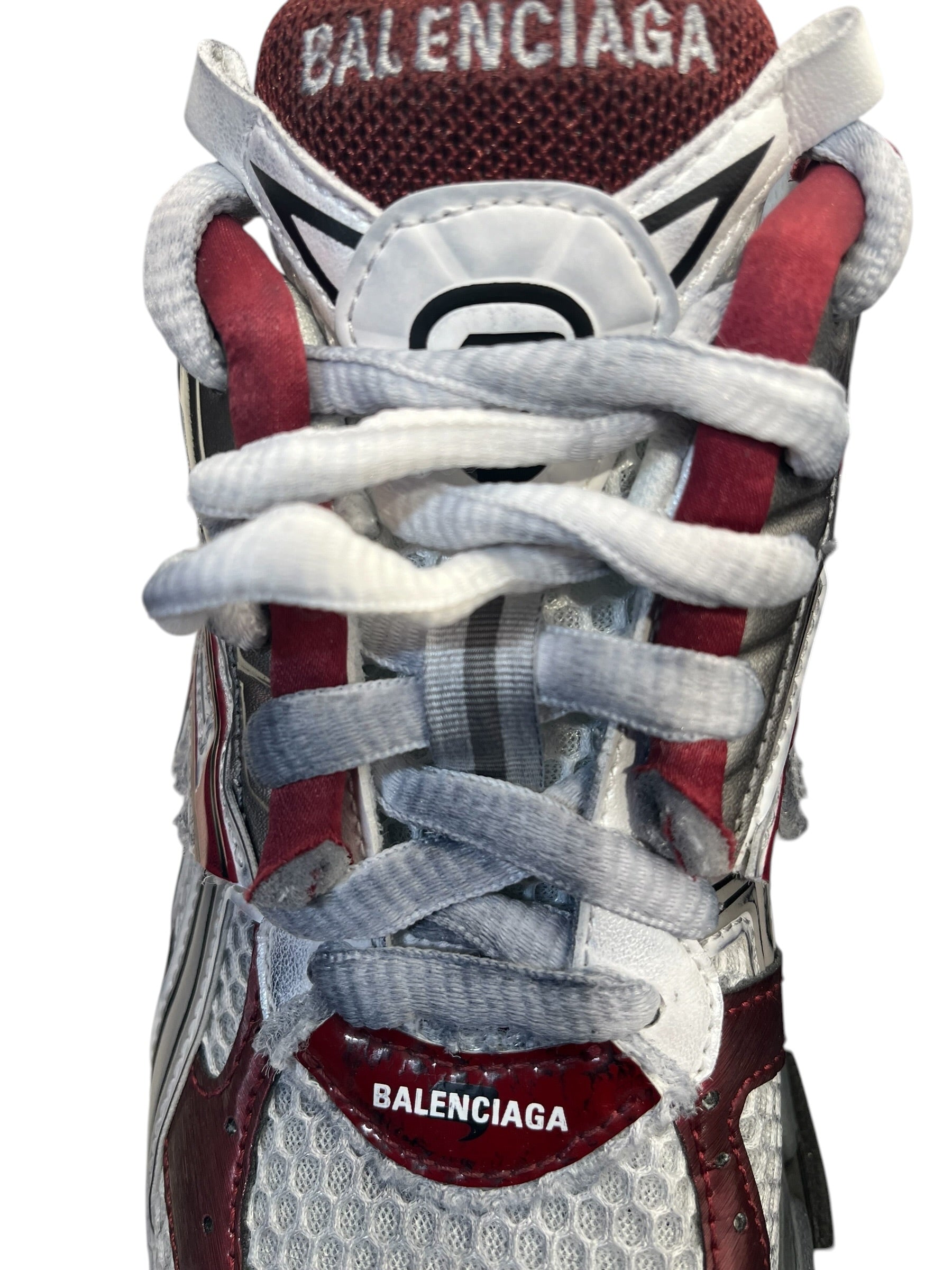 BALENCIAGA/Hi-Sneakers/EU 34/GRY/GREY AND MAROON  RUNNERS view 4