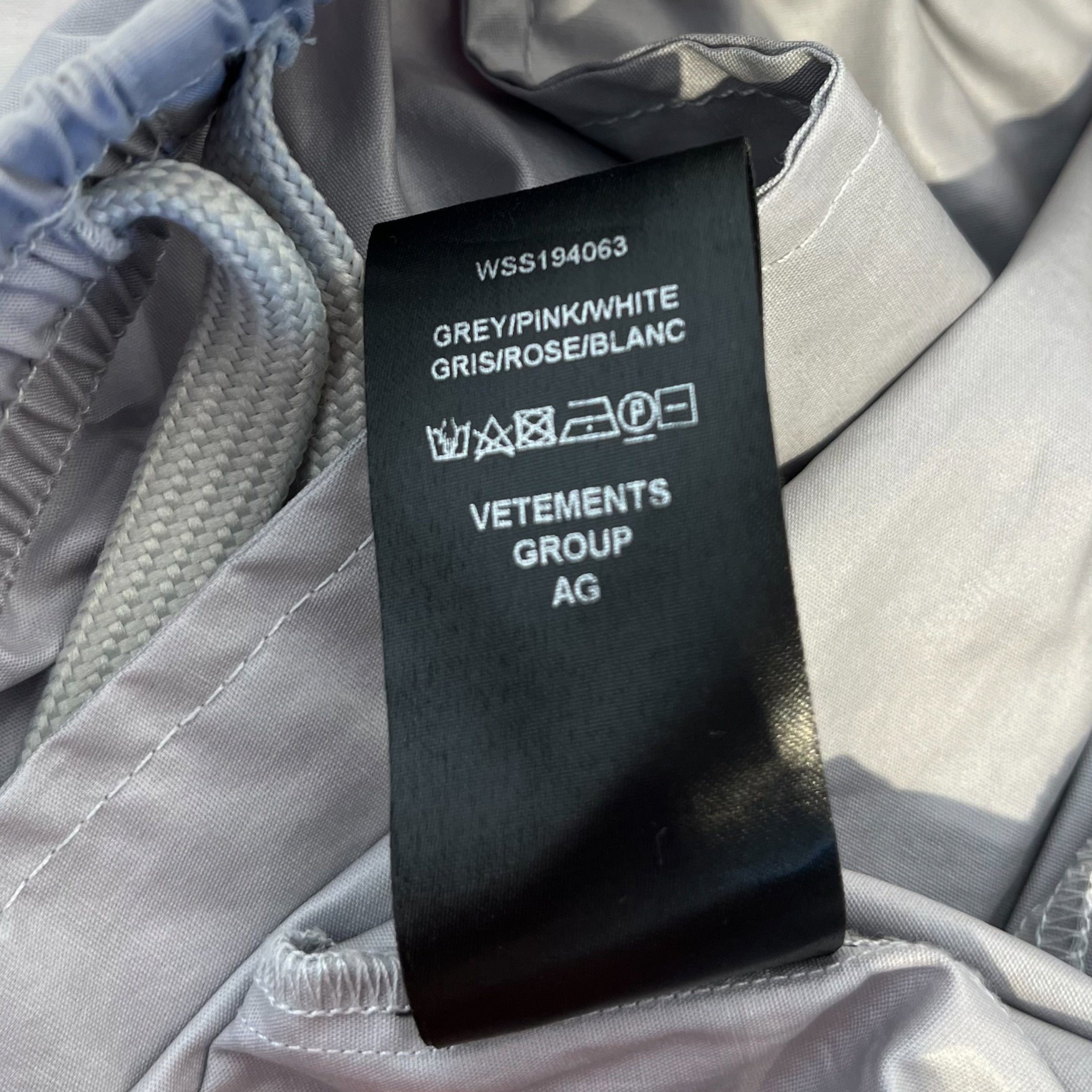 VETEMENTS/Skinny Pants/S/Stripe/Nylon/MLT/purple pink white view 4