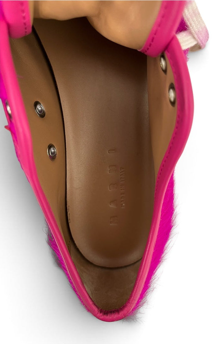 MARNI/Low-Sneakers/EU 37/Fur/PNK/LARGE SOLE PINK LEATHER TRIM view 4