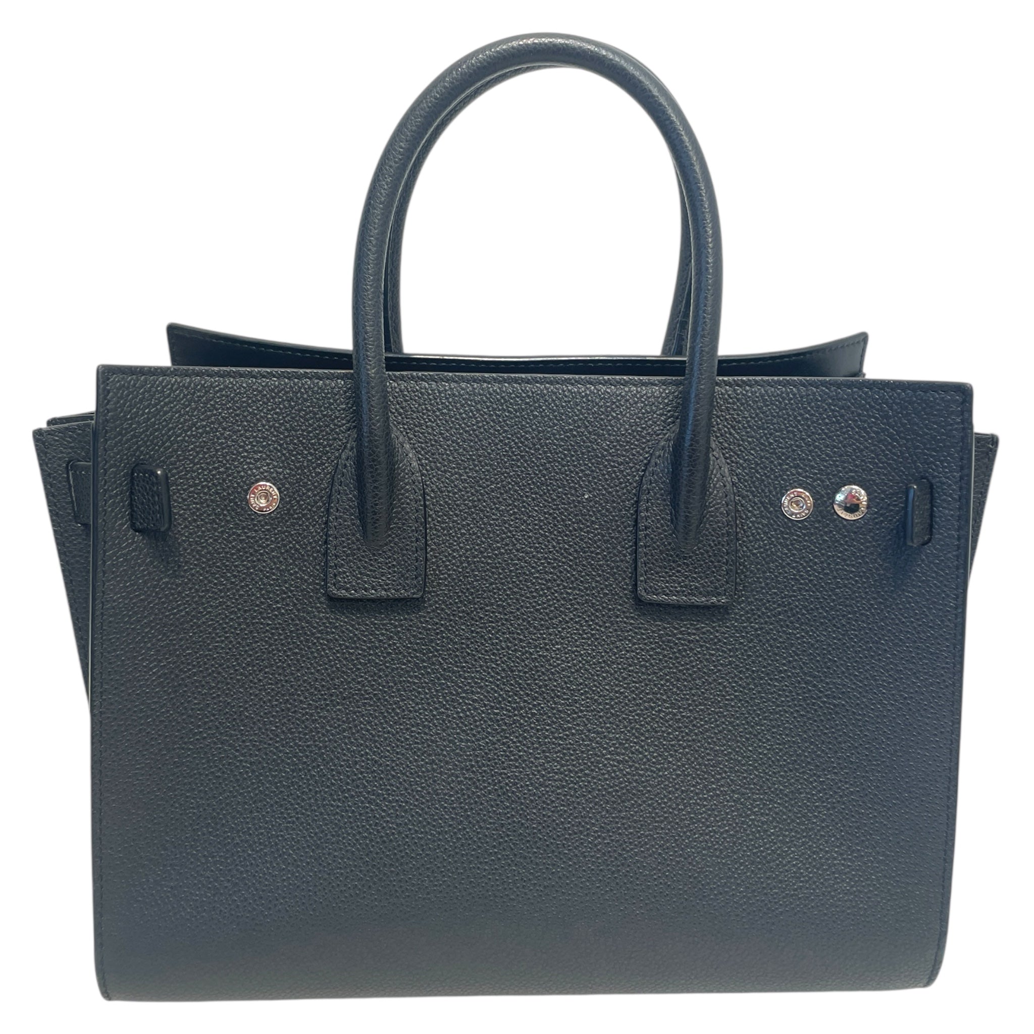 YVES SAINT LAURENT/Hand Bag/Leather/BLK/Sac De Jour Top Handle Bag view 3