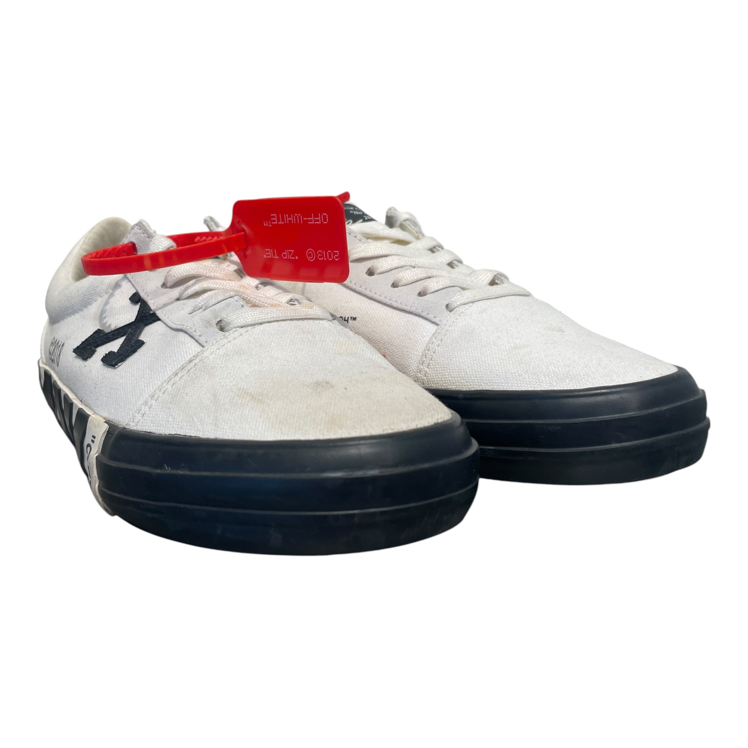 OFF-WHITE/Low-Sneakers/EU 39/Cotton/WHT/Vulc Low Top view 1