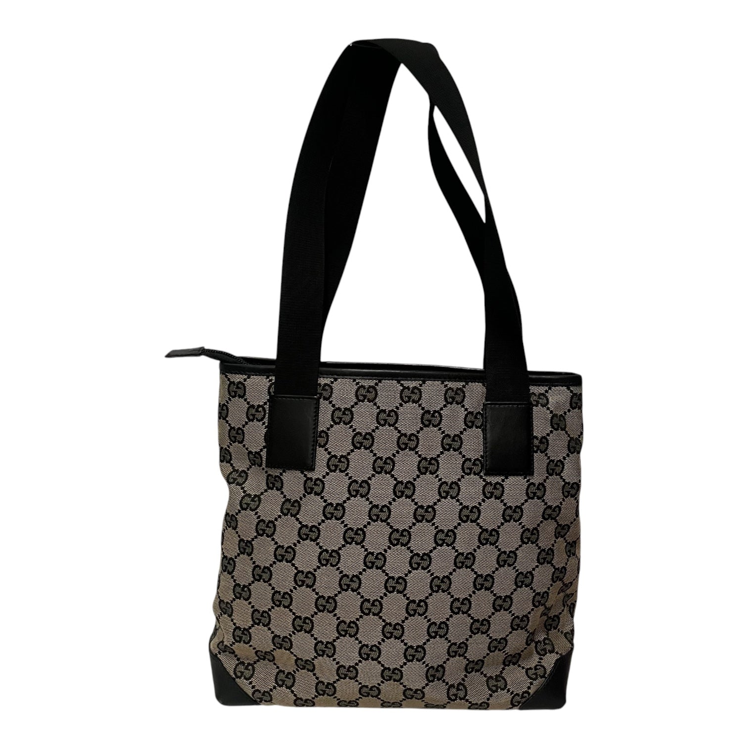 GUCCI/Hand Bag/Monogram/Cotton/BEG/top handle bag view 2