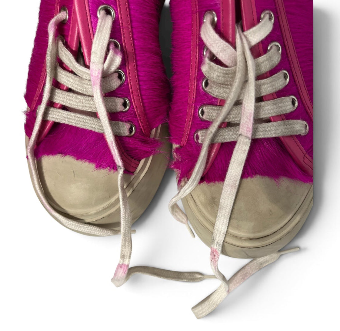MARNI/Low-Sneakers/EU 37/Fur/PNK/LARGE SOLE PINK LEATHER TRIM view 6