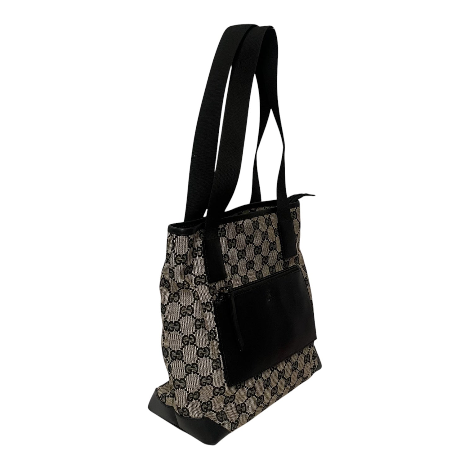GUCCI/Hand Bag/Monogram/Cotton/BEG/top handle bag view 3