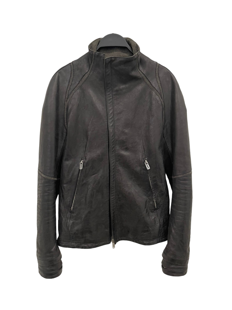 SADDAM TEISSY Leather JKT/S/Leather/BLK//Plain/