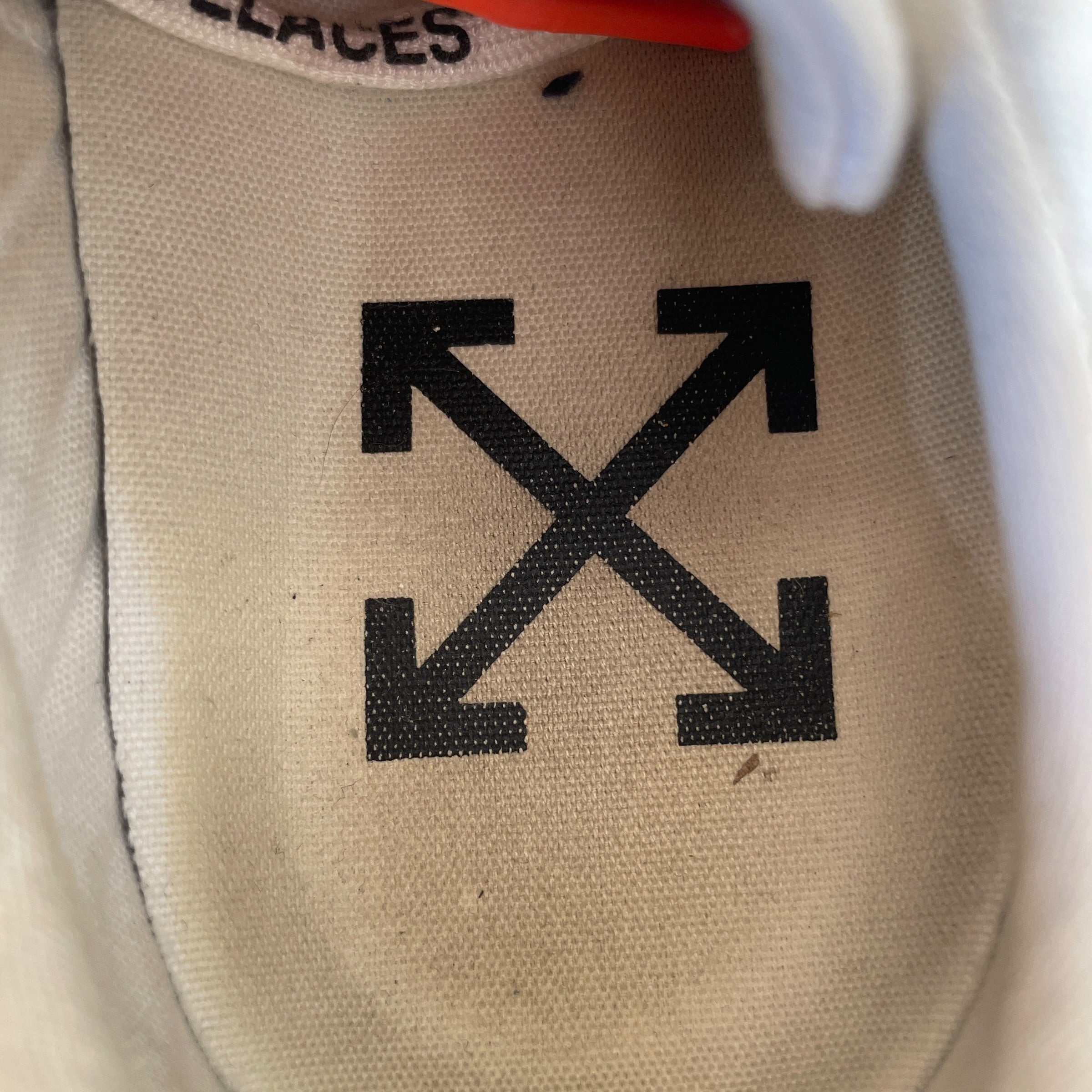 OFF-WHITE/Low-Sneakers/EU 39/Cotton/WHT/Vulc Low Top view 4