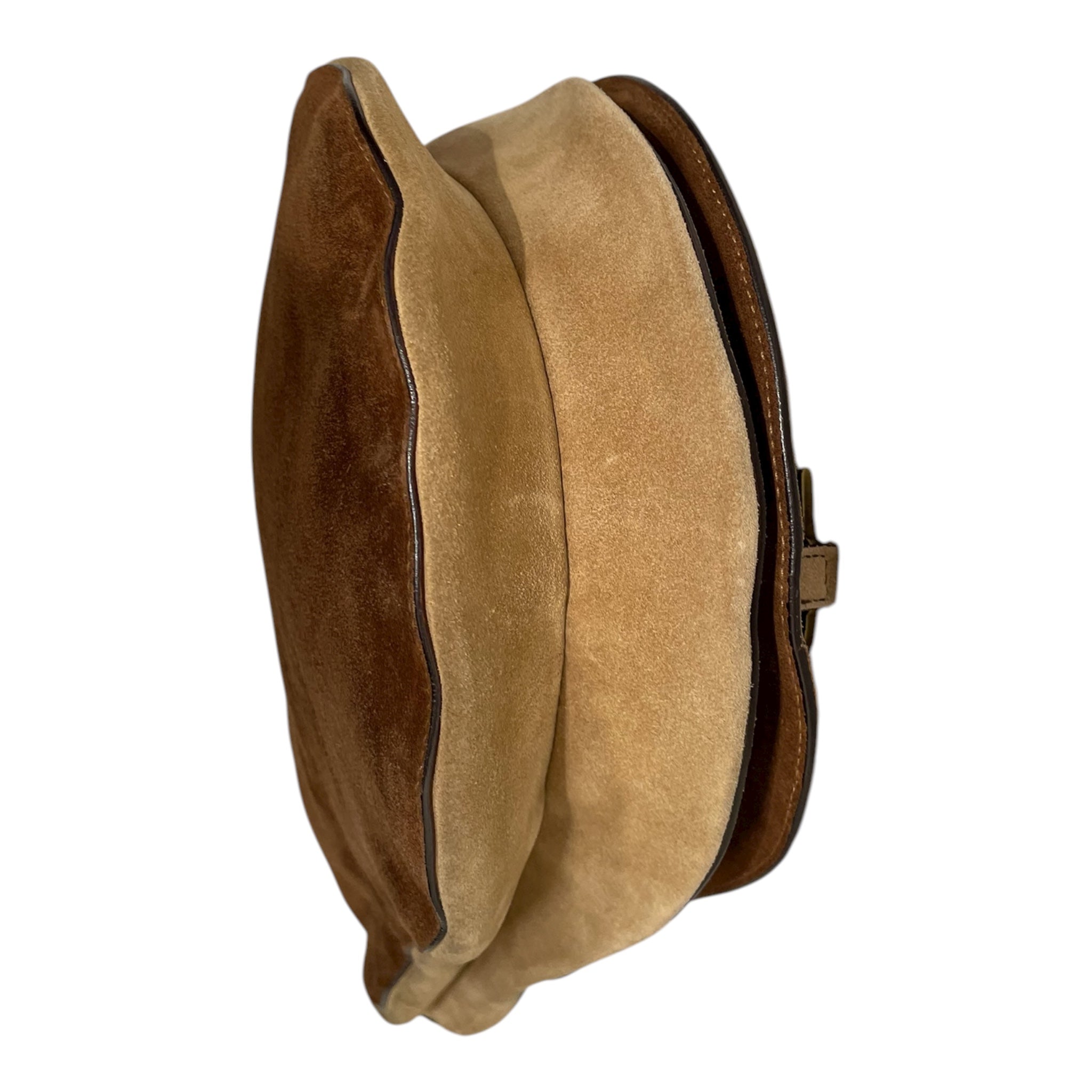 Christian Dior/Cross Body Bag/Suede/CML/calf/suede saddle bag view 3