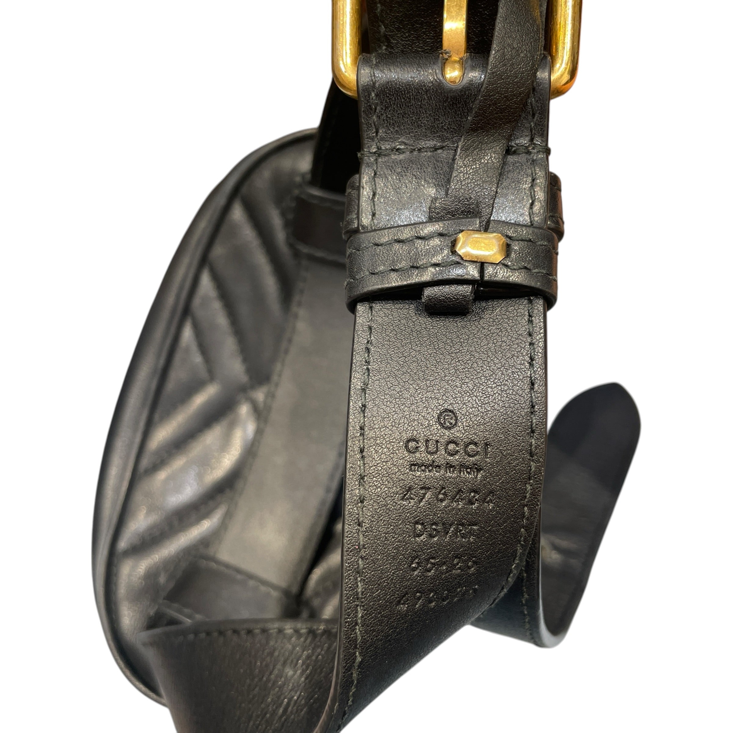 GUCCI/Bag/Leather/BLK/GG Marmont Matelasse Belt Bag view 5