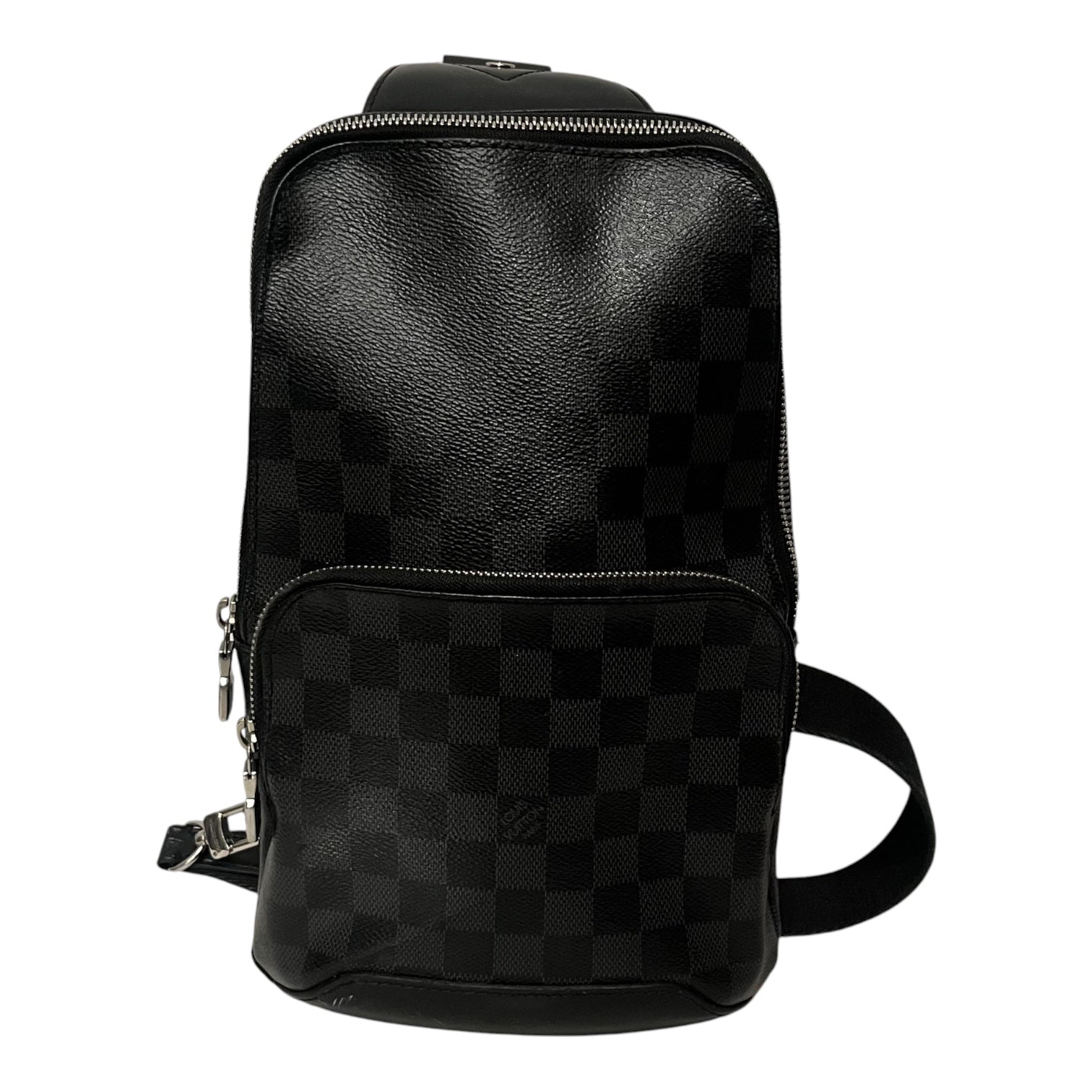 LOUIS VUITTON/Bag/Monogram/Leather/BLK/damier graphite sling view 1