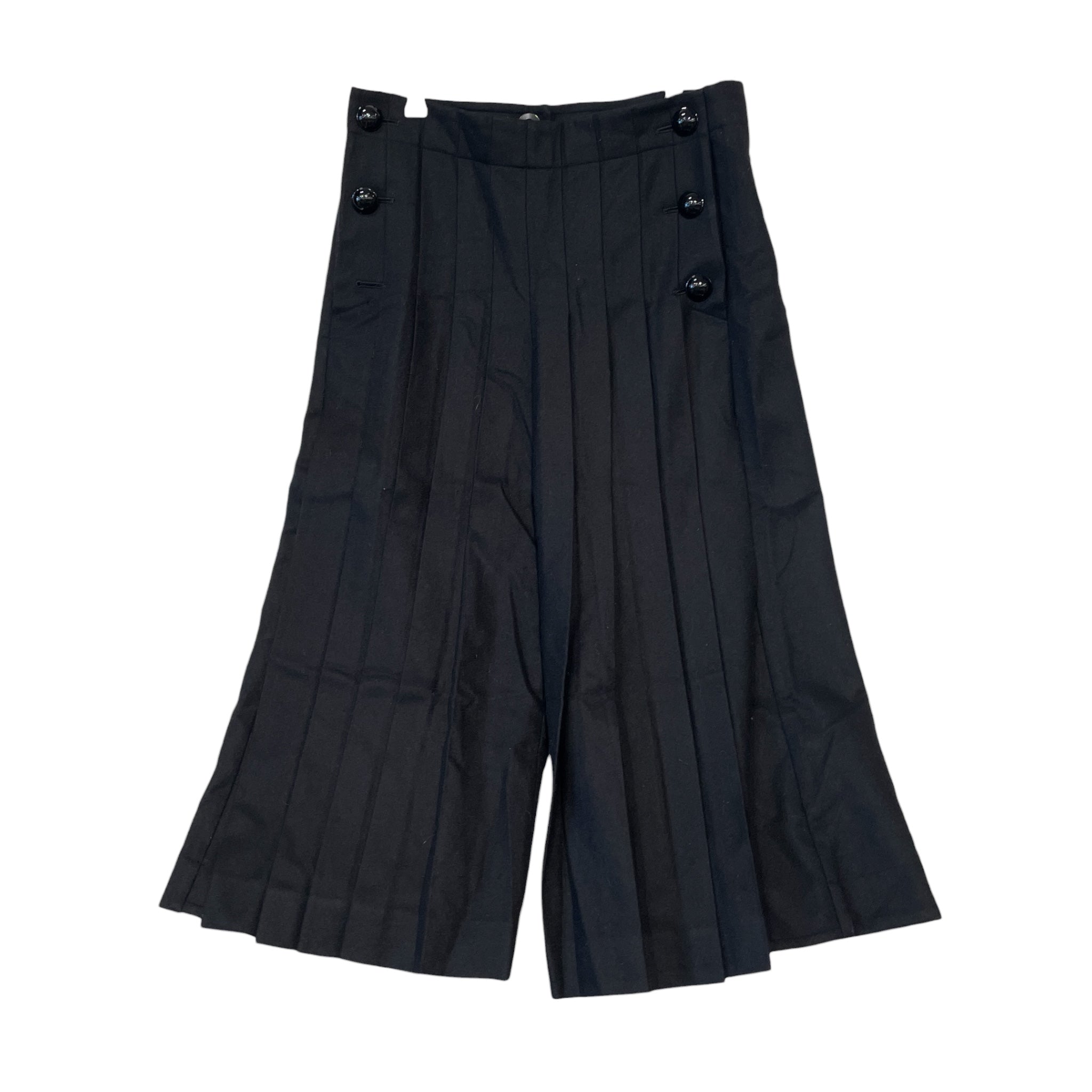 Sacai/Pants/3/Wool/BLK/PLEATED CAPRI WIDE view 1