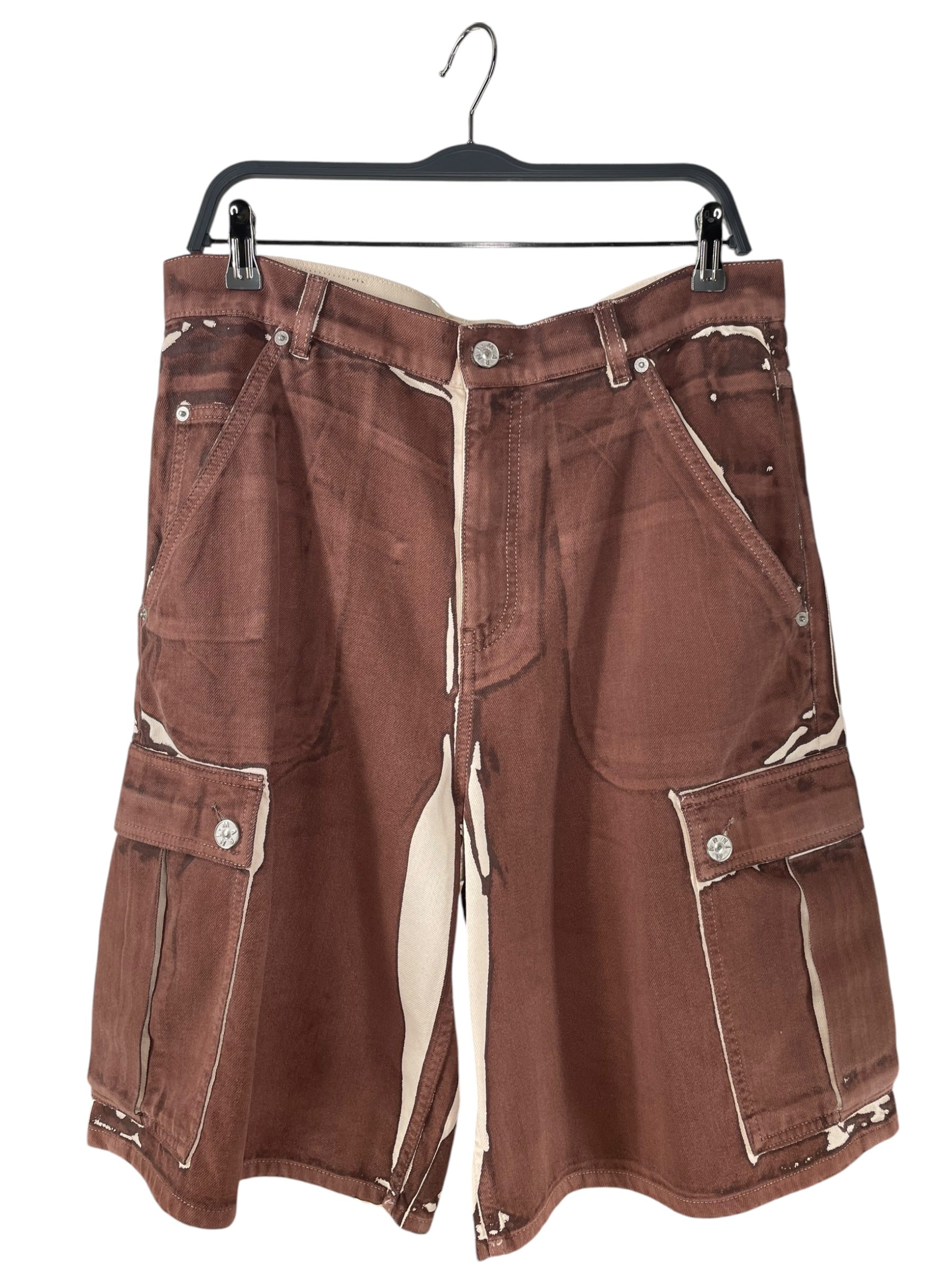 MARNI/Shorts/32/Cotton/BRW/USCY64 BLEACHED PANNELING view 1
