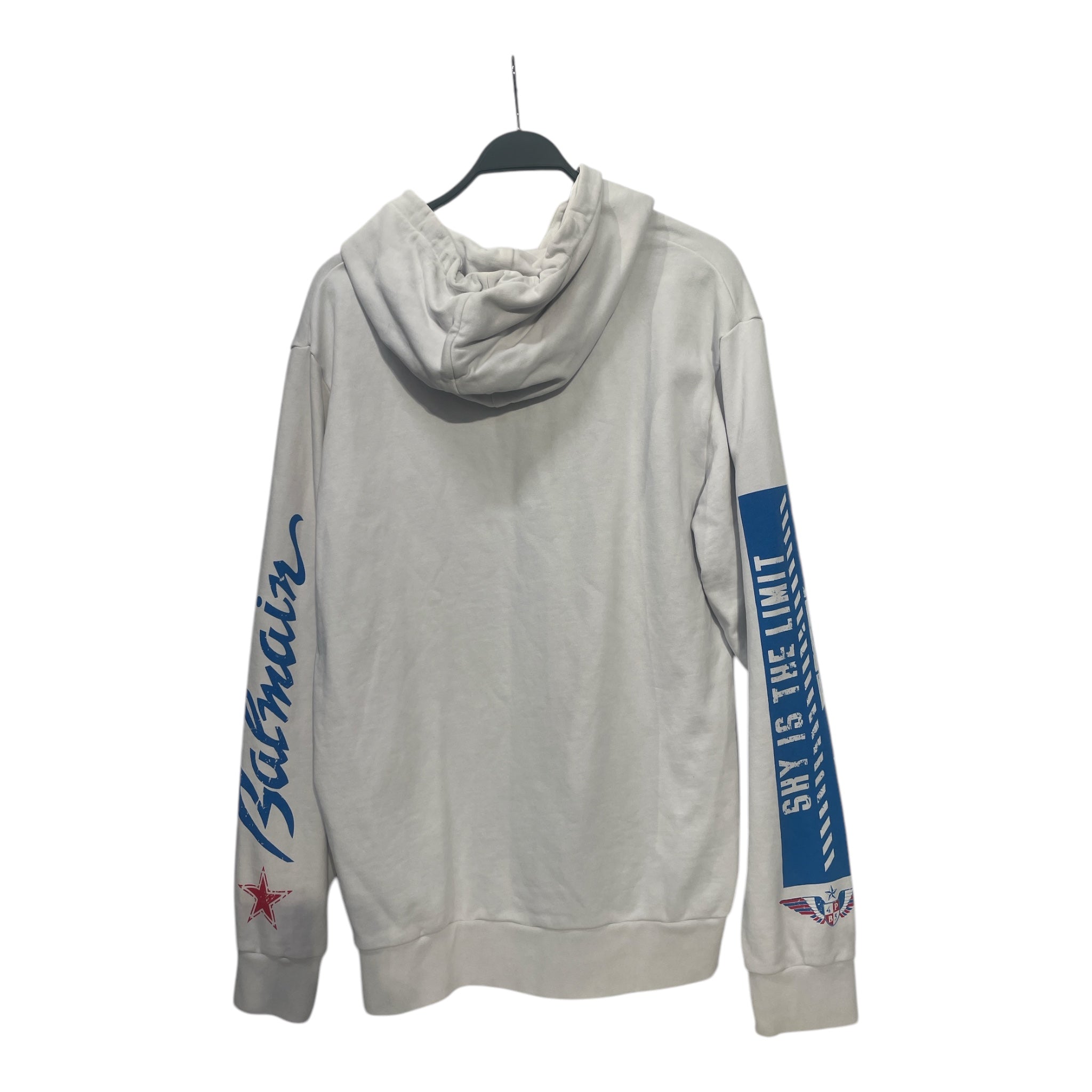 BALMAIN/Hoodie/XL/Graphic/Cotton/WHT/balmian paris view 2