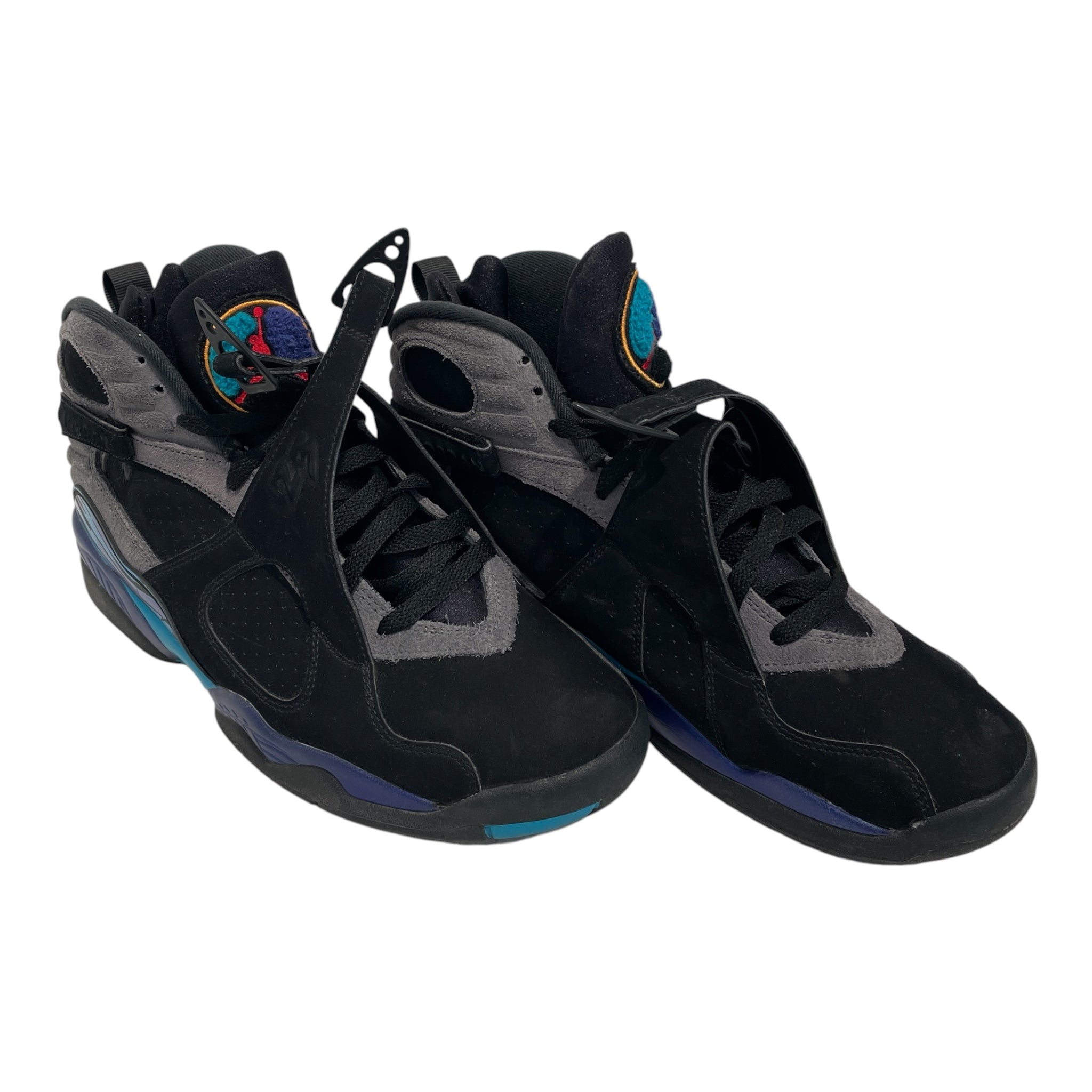 NIKE/AIR JORDAN 8 RETRO/Hi-Sneakers/US 10.5/Suede/BLK/305381-006 view 1