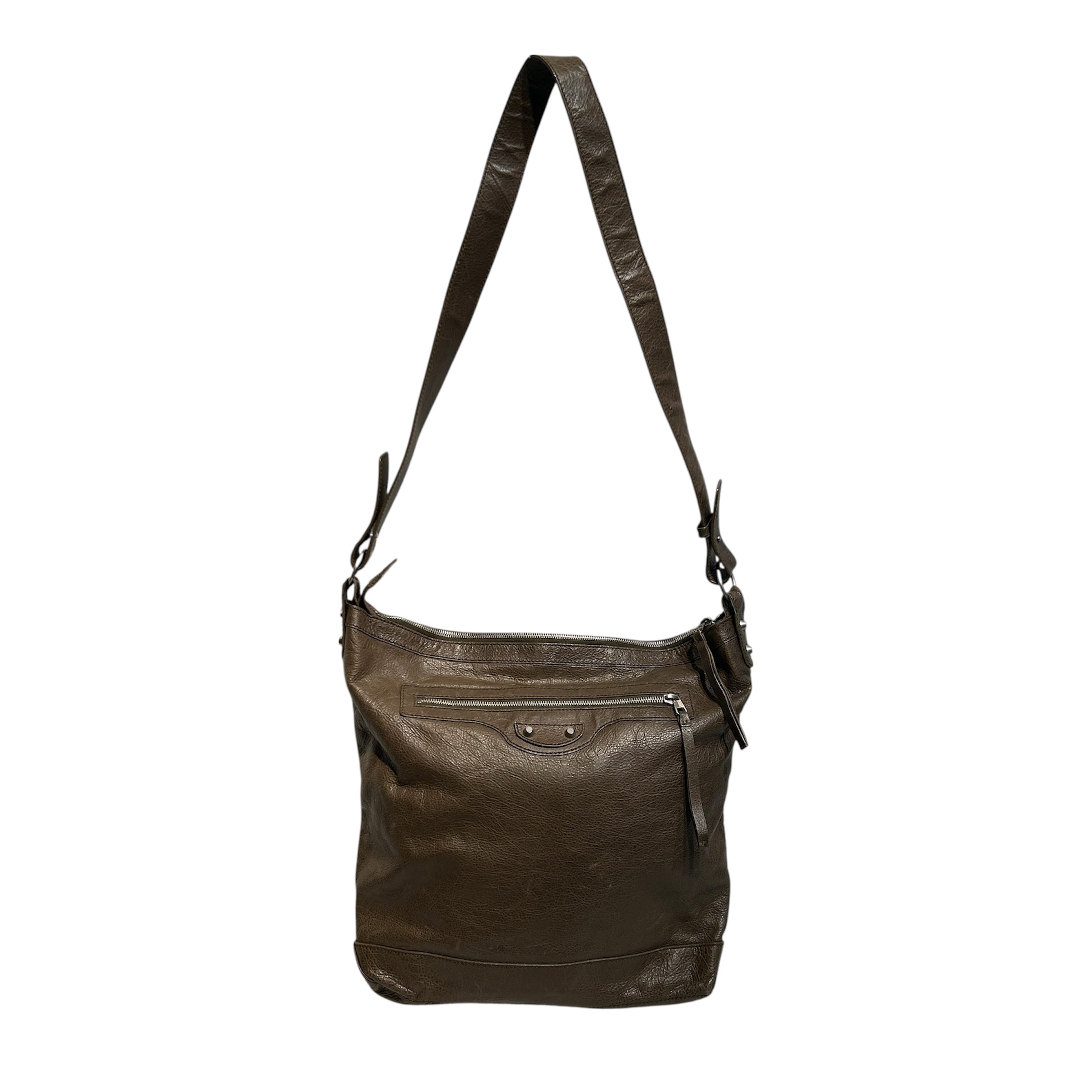BALENCIAGA/Cross Body Bag/Leather/BRW/day hobo bag view 1
