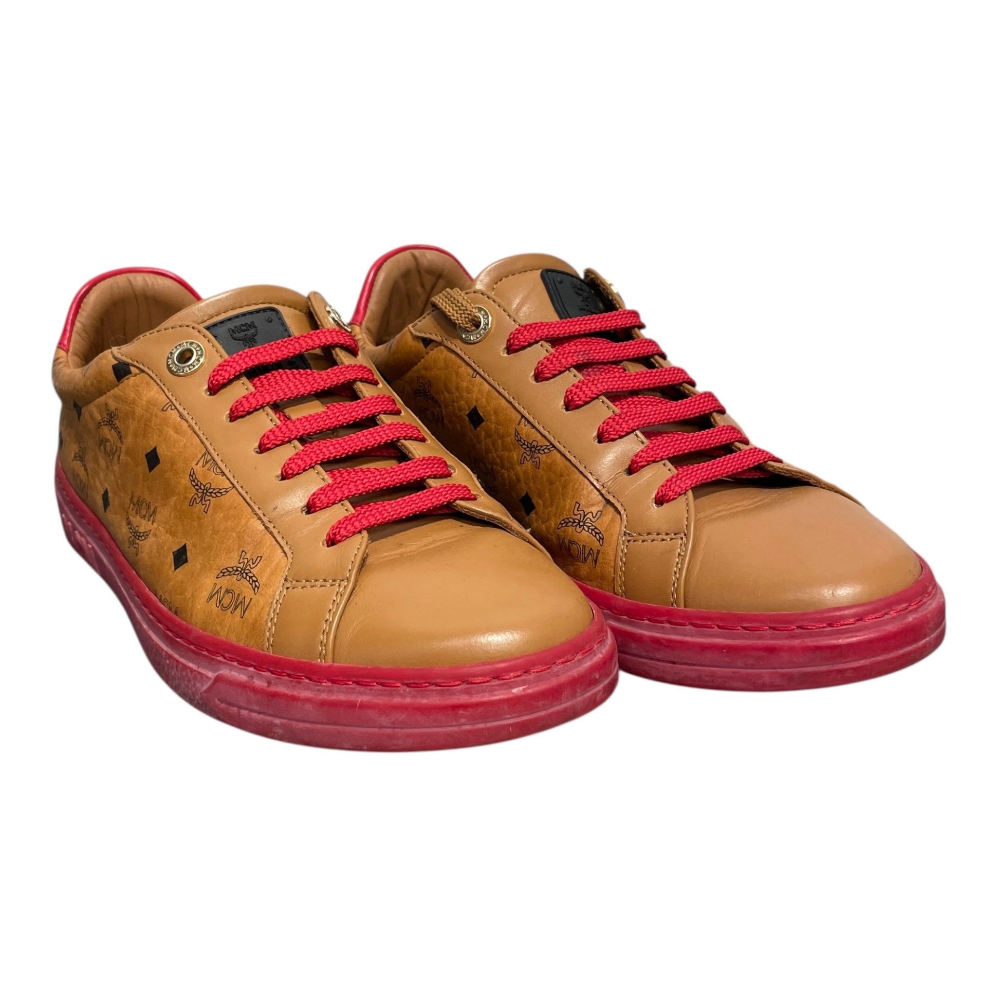 MCM/Low-Sneakers/EU 37/Monogram/Leather/CML/low top visetos view 1