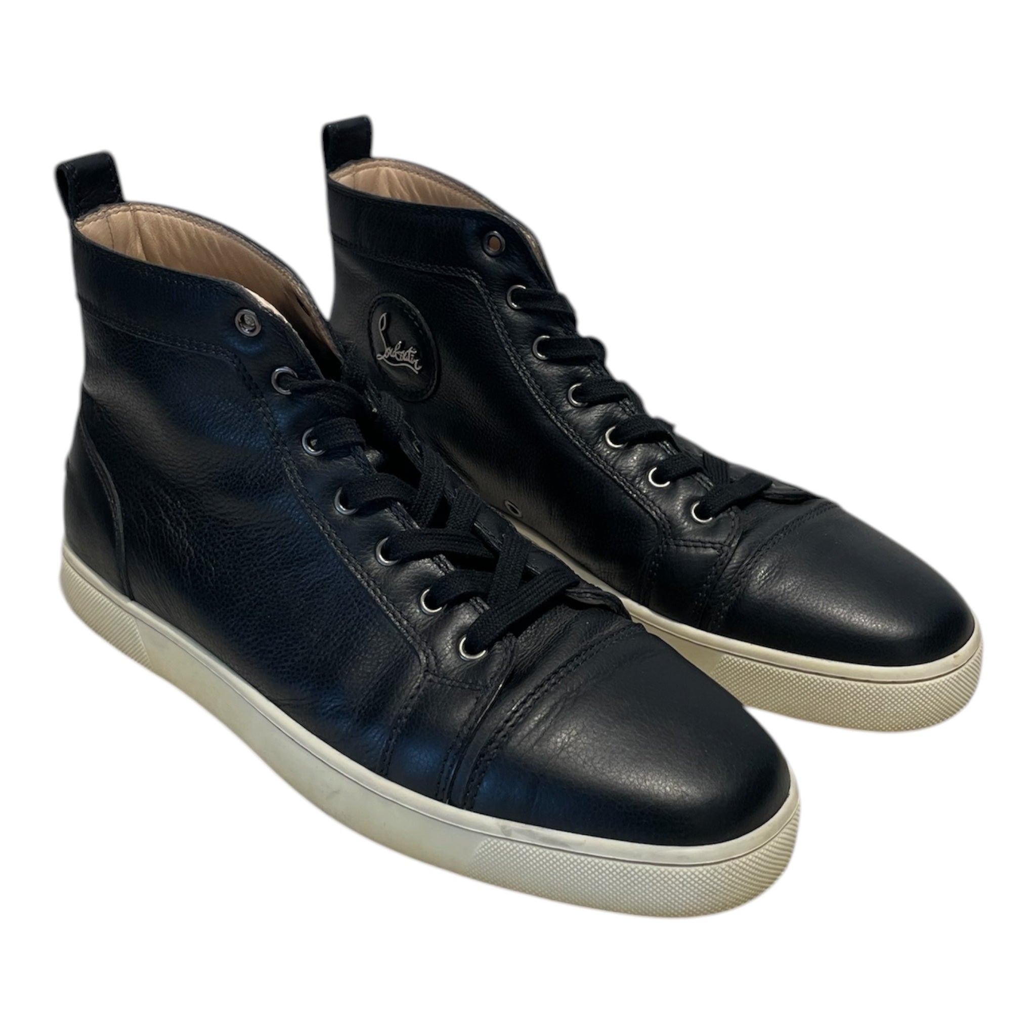 Christian Louboutin/Hi-Sneakers/US 11/Leather/BLK/smooth leather view 1