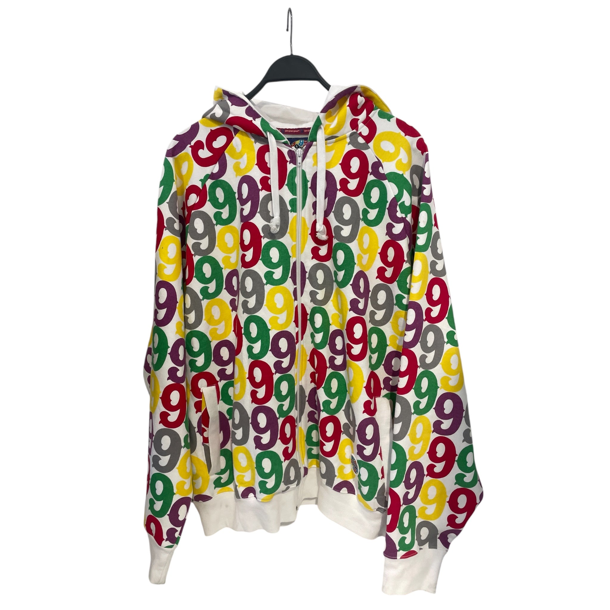 GINO GREEN GLOBAL/Zip Up Hoodie/XXL/All Over Print/Cotton/MLT/9 ALL OVER PRINT view 1
