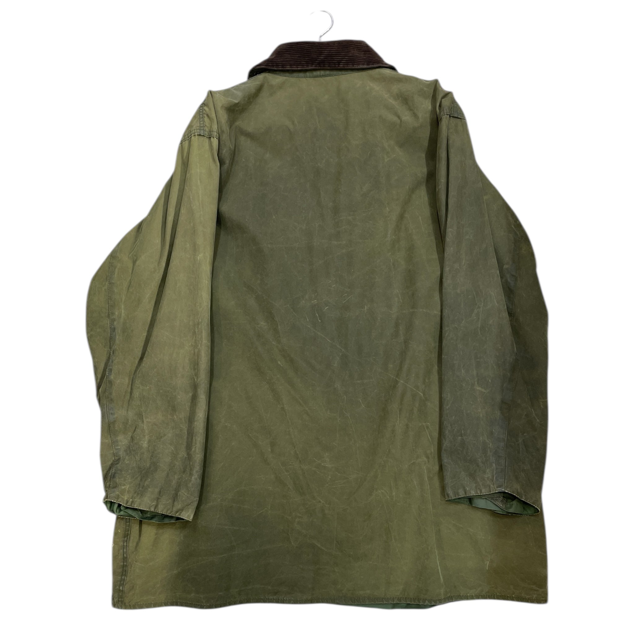Barbour/Military Jkt/Polyester/GRN/Single Breasted/green oiled jacket view 2