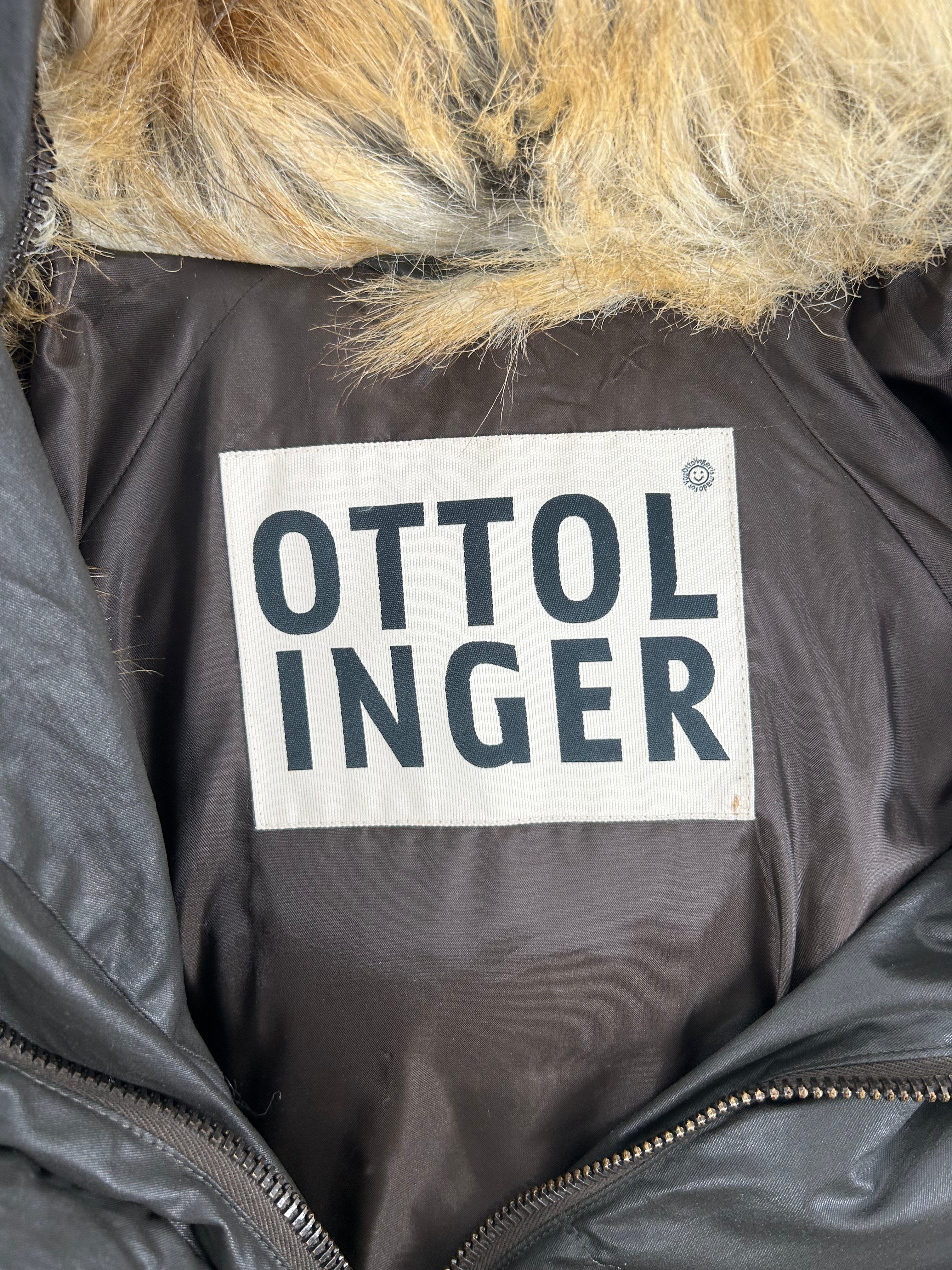 OTTOLINGER/Puffer Jkt/M/Polyester/BLK/Deconstructed Fur view 3