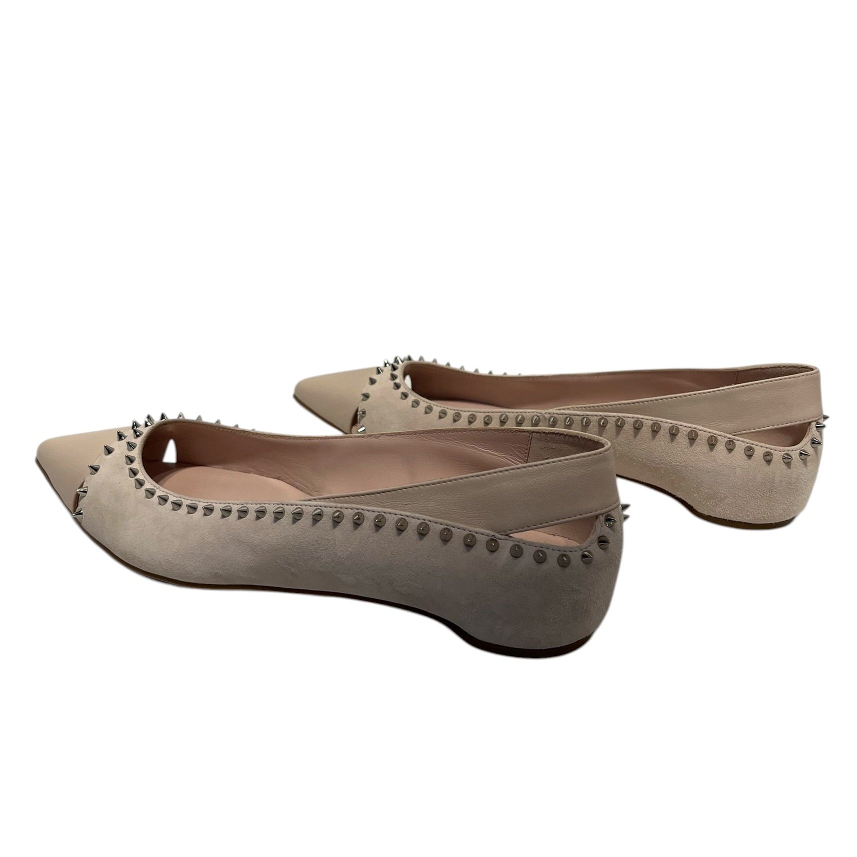 Christian Louboutin/Flat Shoes/EU 39.5/PNK/Duvettina pikes flat view 2