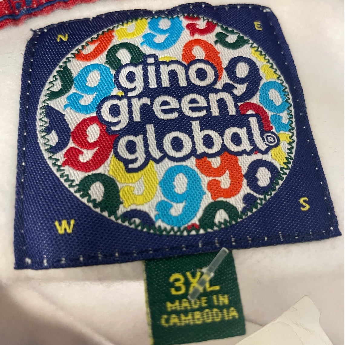 GINO GREEN GLOBAL/Zip Up Hoodie/XXL/All Over Print/Cotton/MLT/9 ALL OVER PRINT view 3