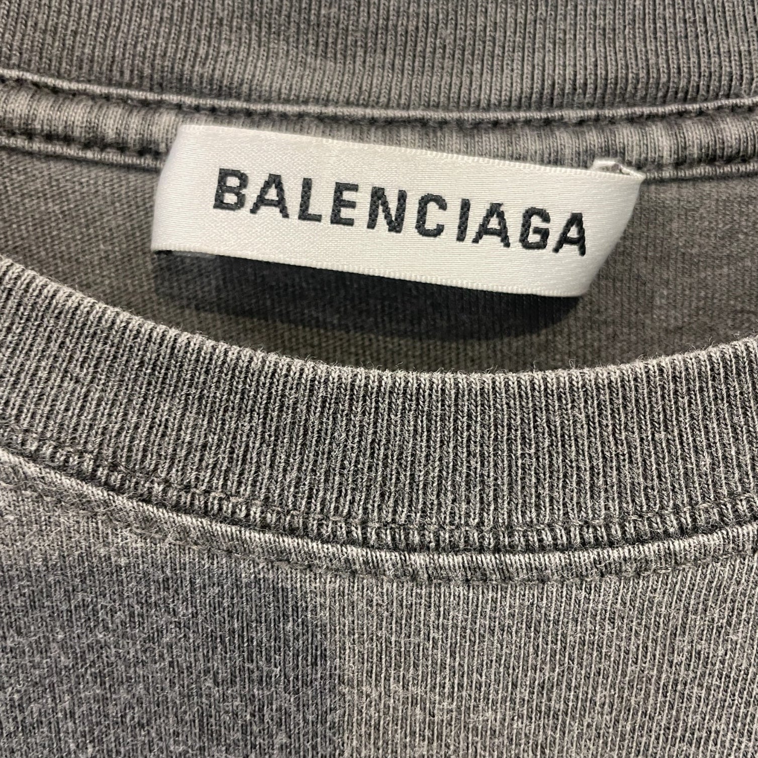 BALENCIAGA/T-Shirt/S/Cotton/GRY/NIGHT VIEW view 3
