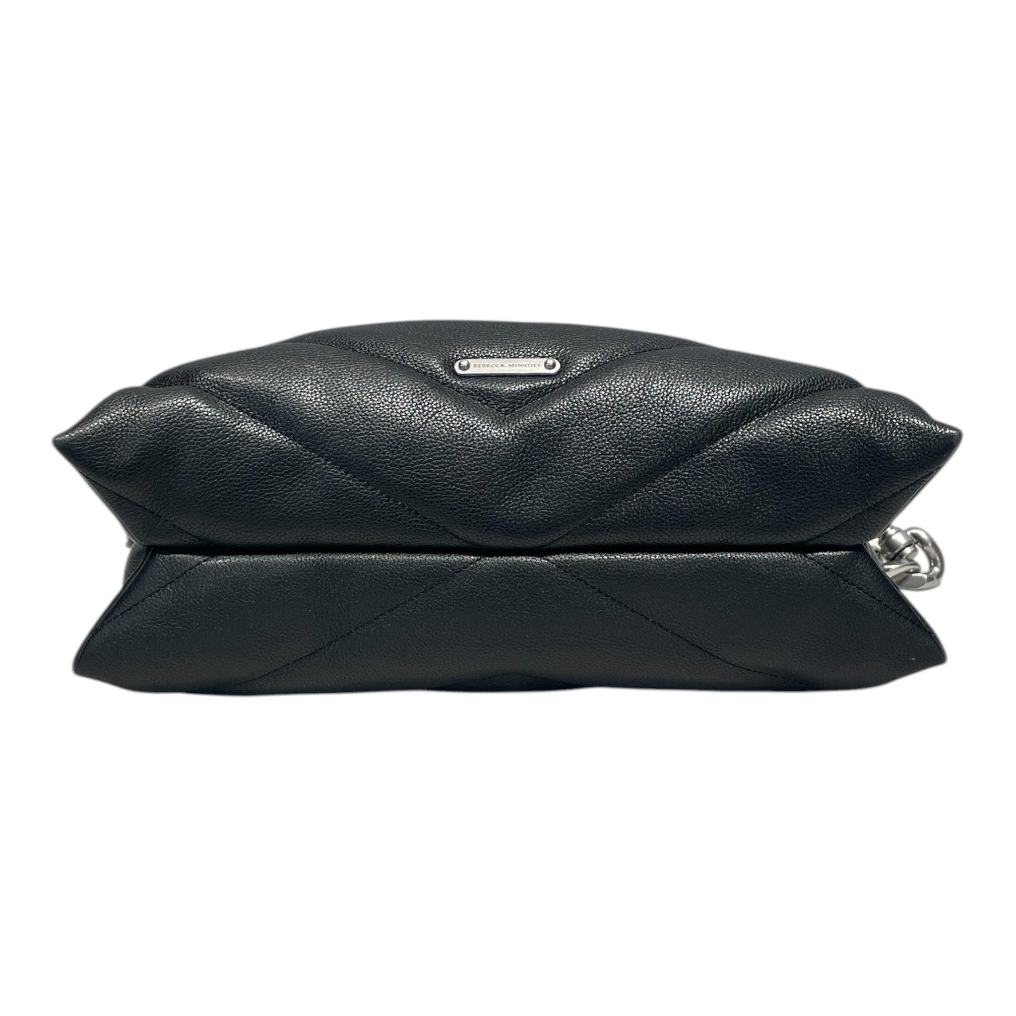 REBECCA MINKOFF/Cross Body Bag/Leather/BLK/QUILTED SHOULER BAG view 3