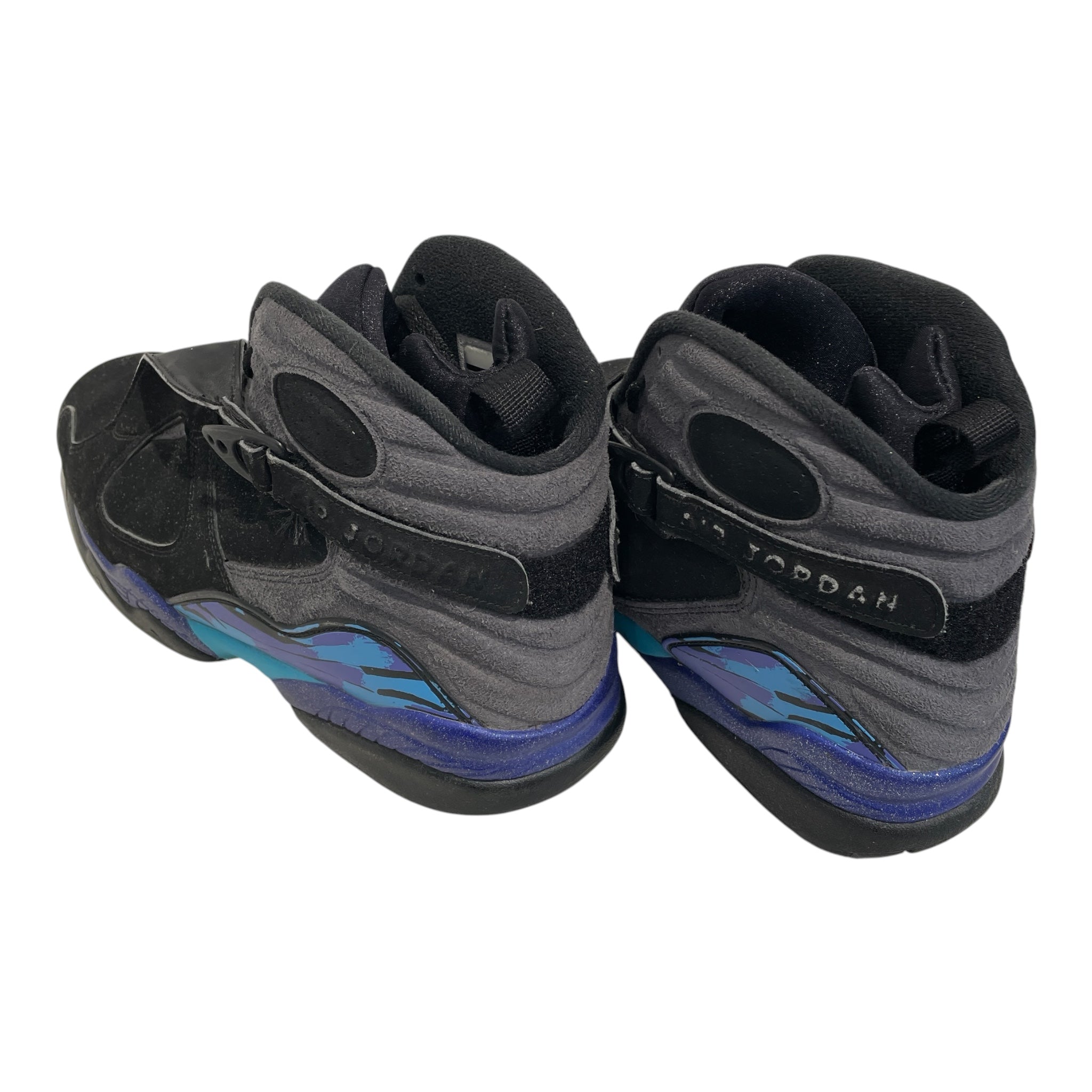 NIKE/AIR JORDAN 8 RETRO/Hi-Sneakers/US 13/Suede/BLK/305381-025 view 2
