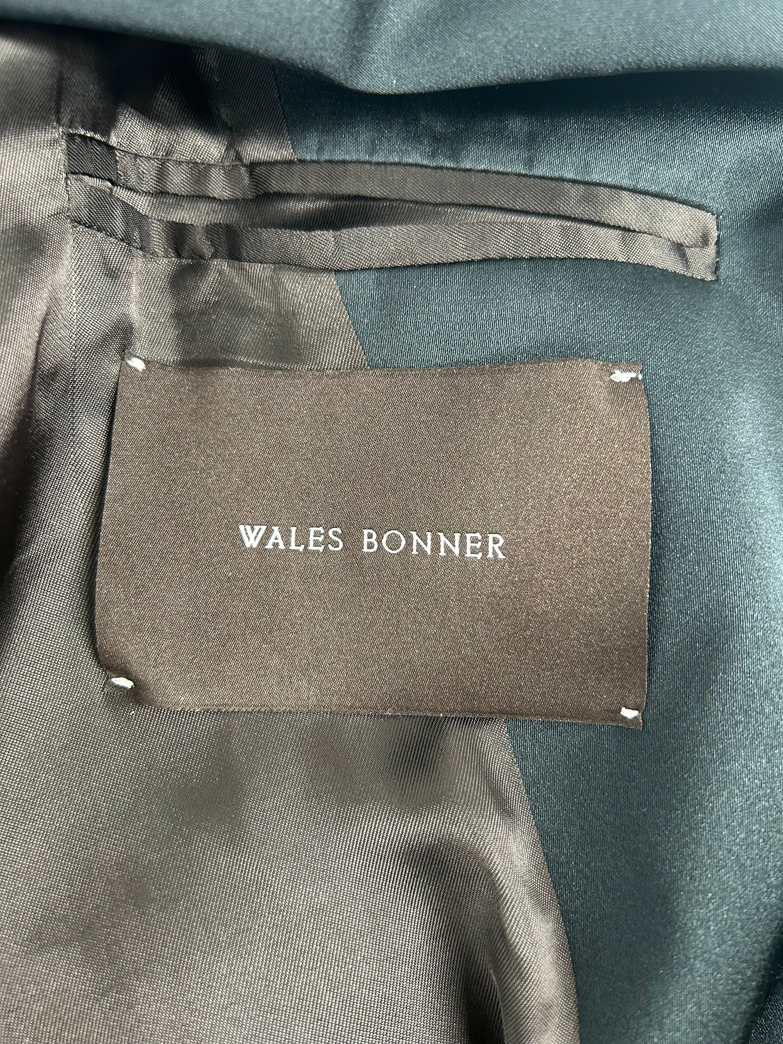 WALES BONNER/Jacket/50/Wool/BLK/Blazer view 3