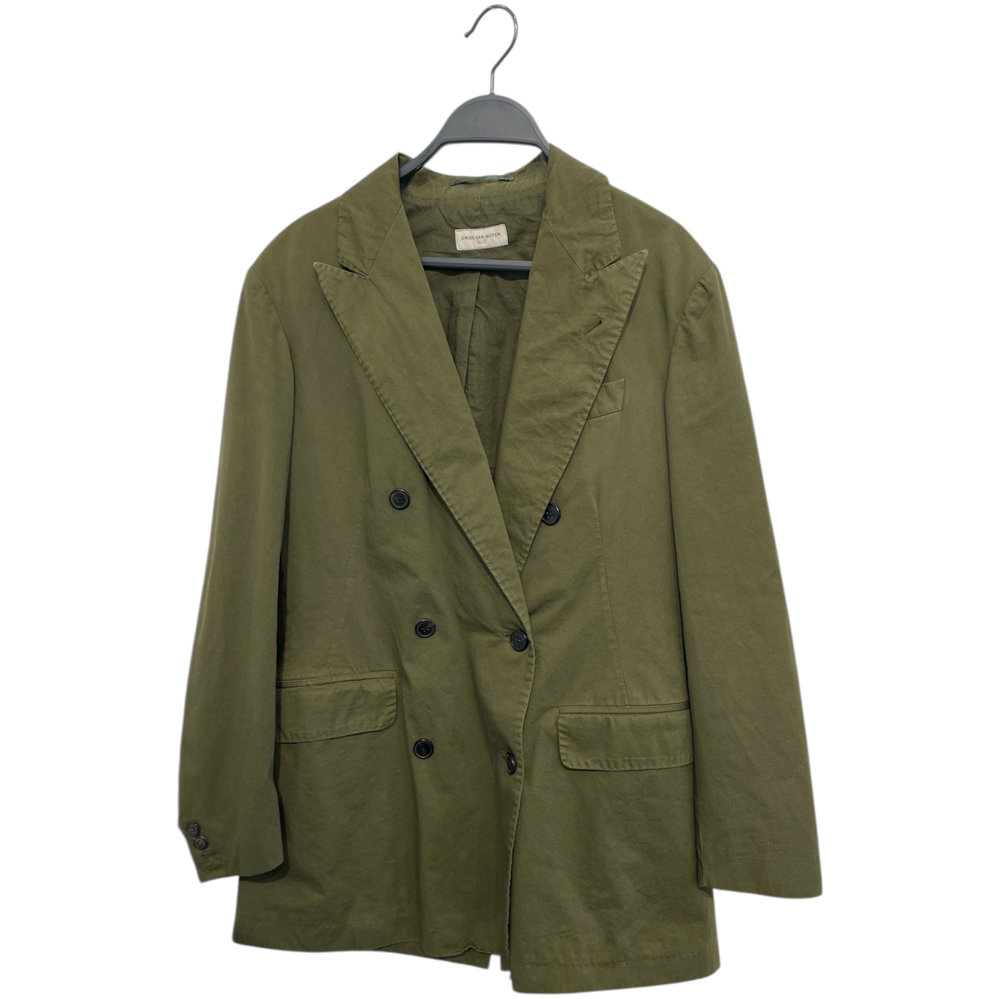 DRIES VAN NOTEN/Coat/XL/Cotton/GRN/dries van noten view 1