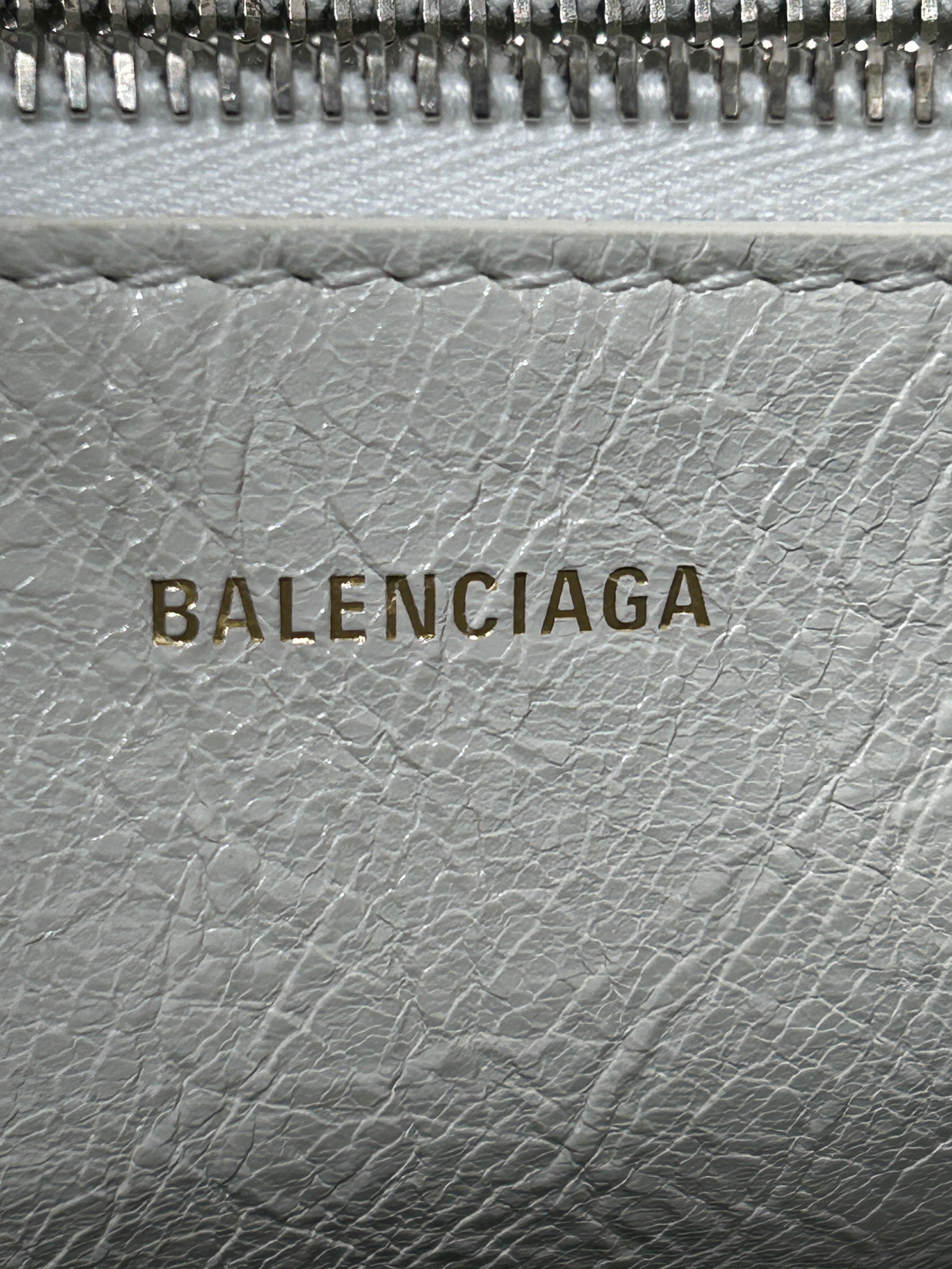 BALENCIAGA/Cross Body Bag/S/Cotton/WHT/QHXB474/LEATHER EDGES view 5