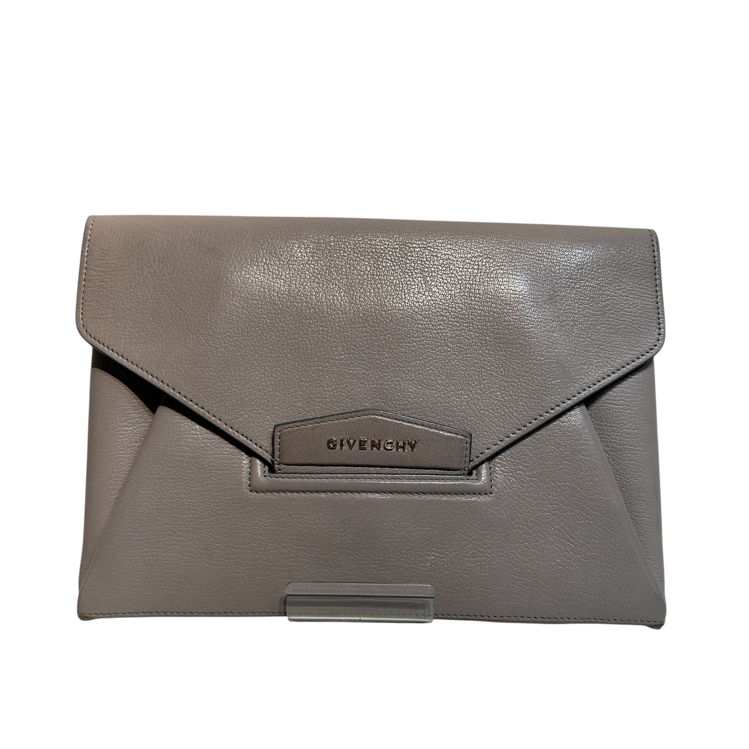 GIVENCHY/Clutch Bag/Leather/GRY/antigona envelope view 1