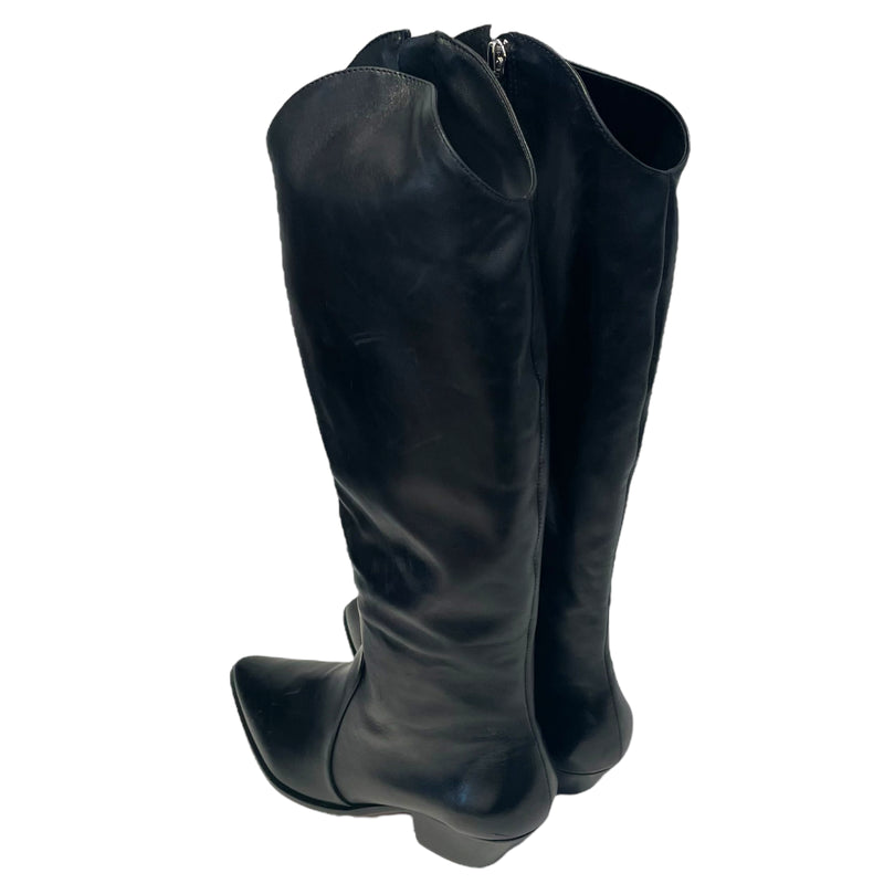 SCHUTZ/Long Boots/US 11/Leather/BLK/