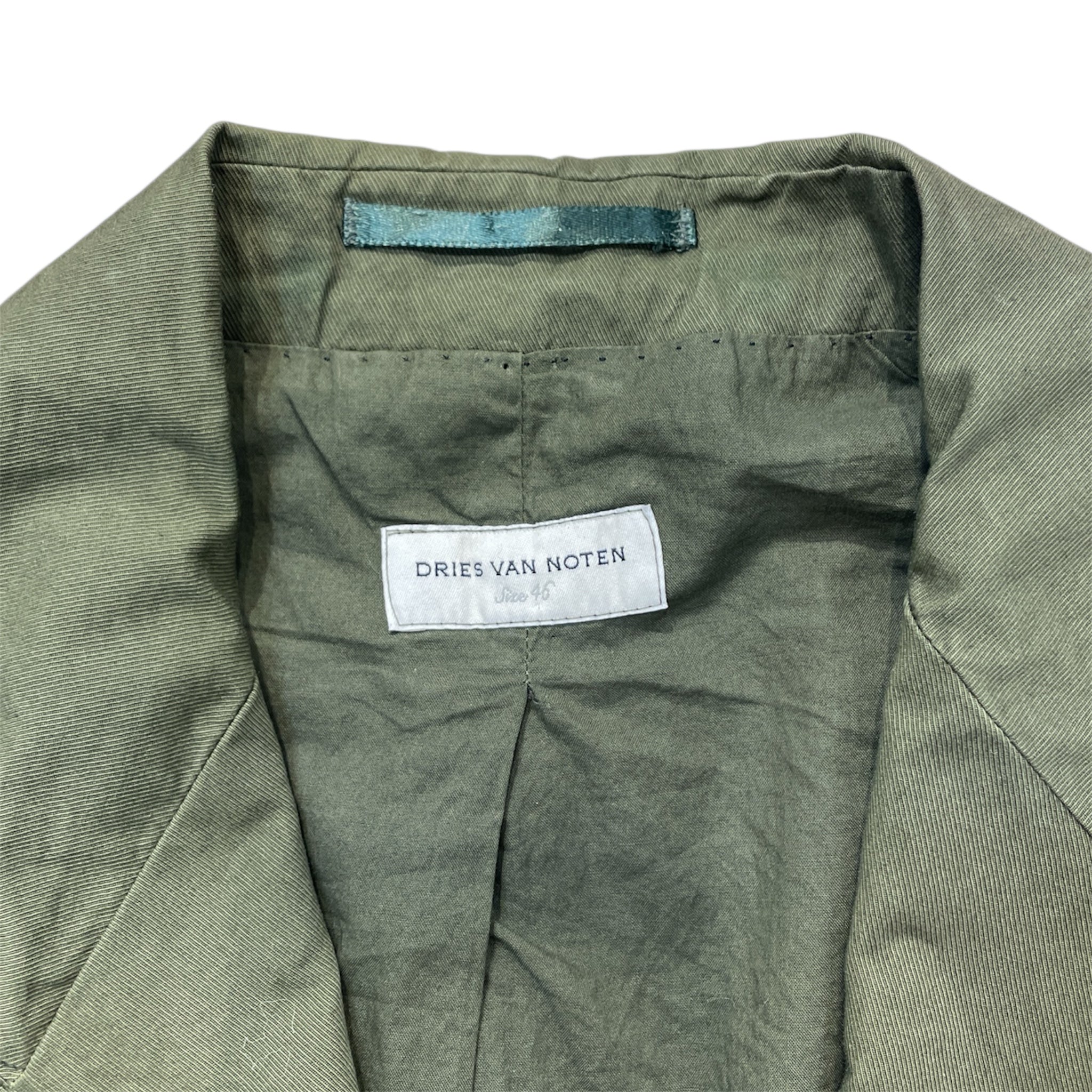 DRIES VAN NOTEN/Coat/XL/Cotton/GRN/dries van noten view 3