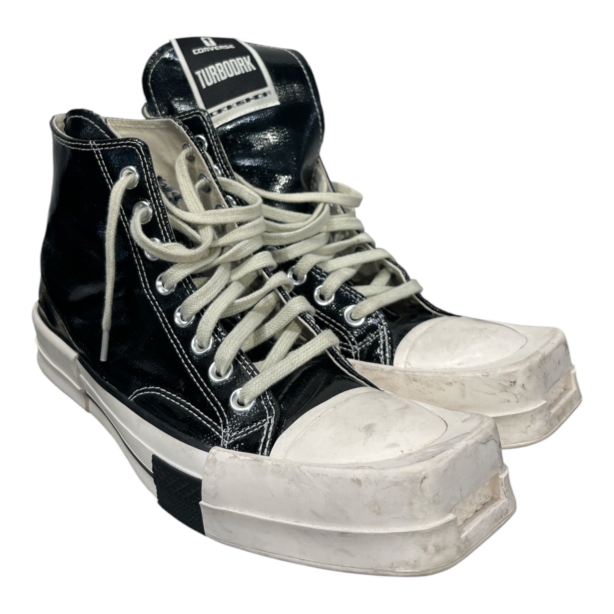 CONVERSE/RICK OWENS DRKSHDW/Hi-Sneakers/US 7.5/Leather/BLK/DRKSHDW view 1