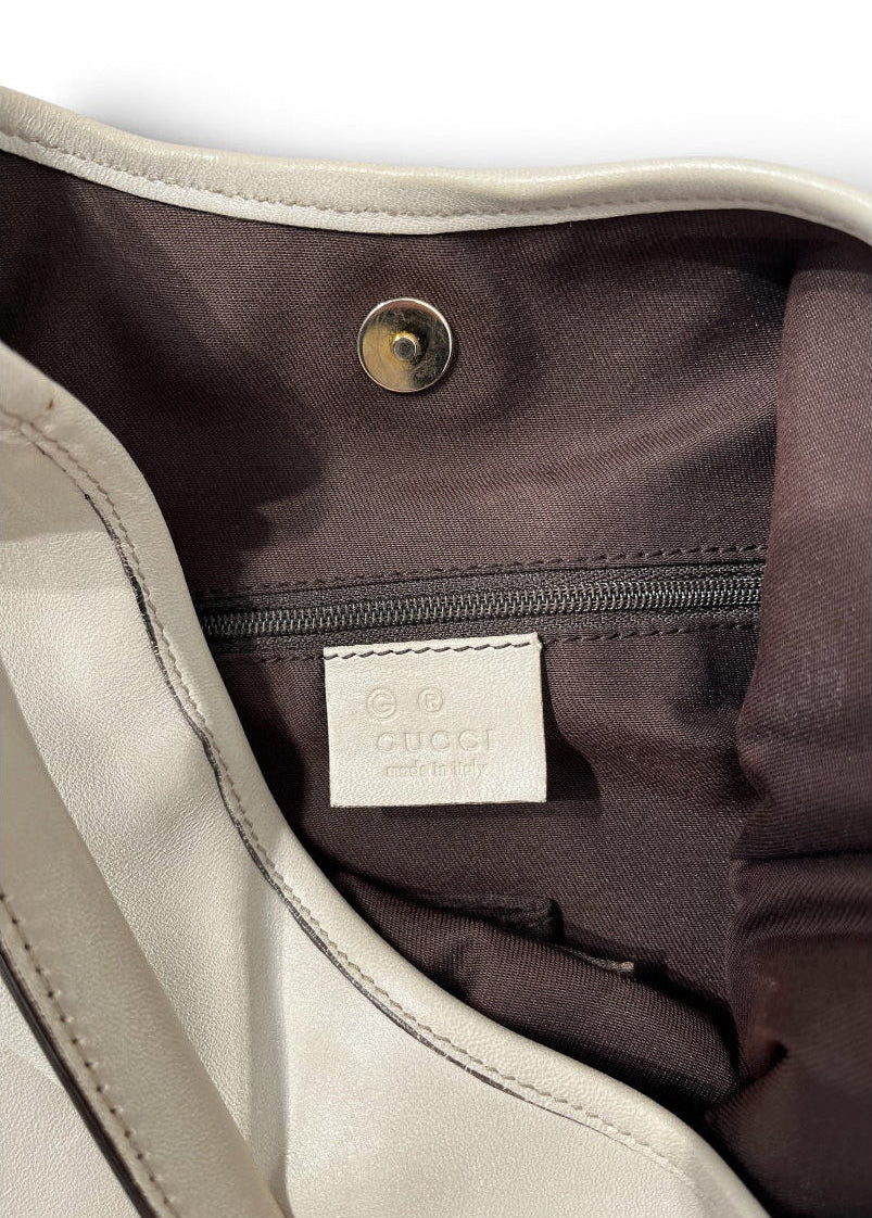 GUCCI/Bag/Leather/WHT/231822 HOBO BAG WHT view 6