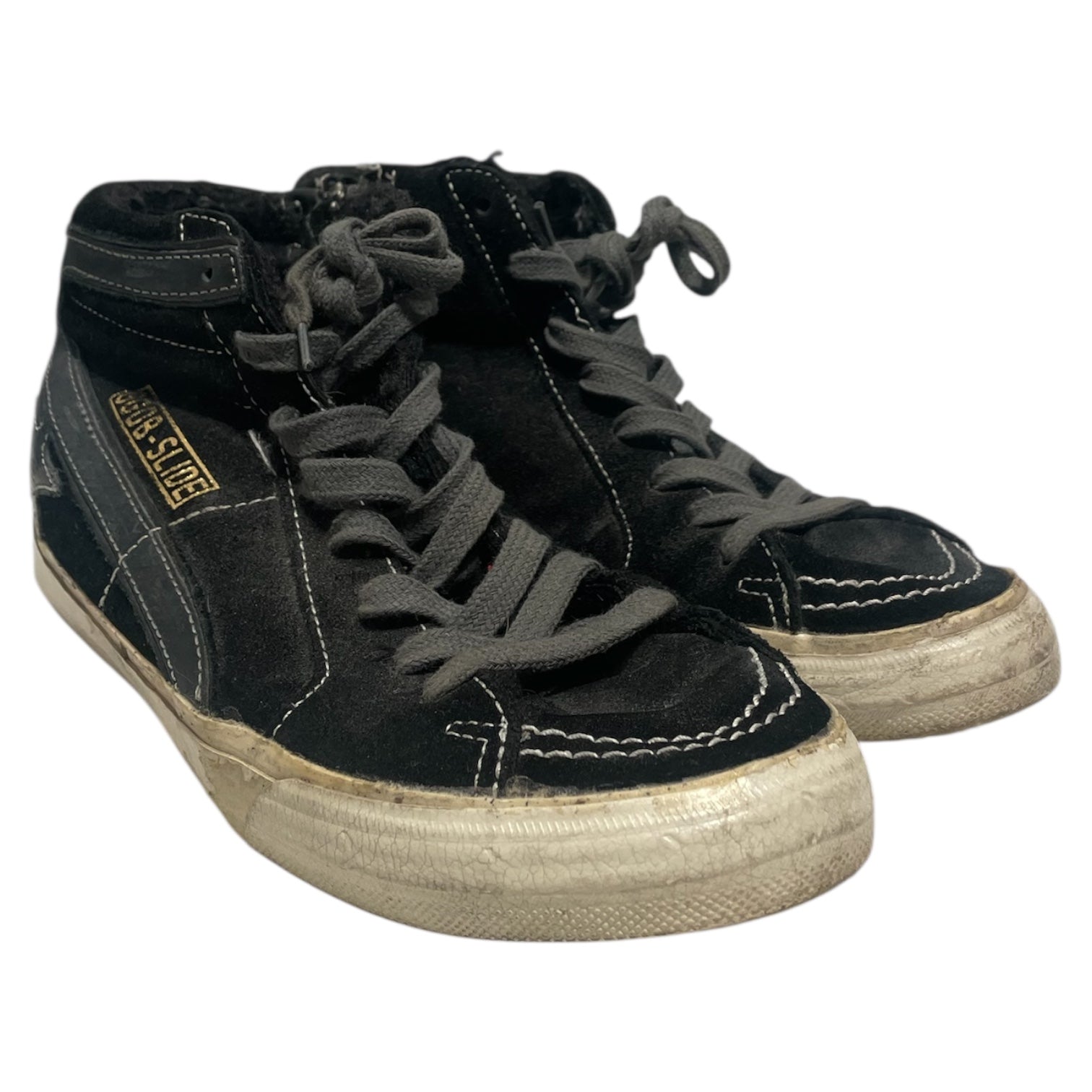 GOLDEN GOOSE/Hi-Sneakers/EU 38/Cotton/BLK/Hi Top Star Sneakers view 1