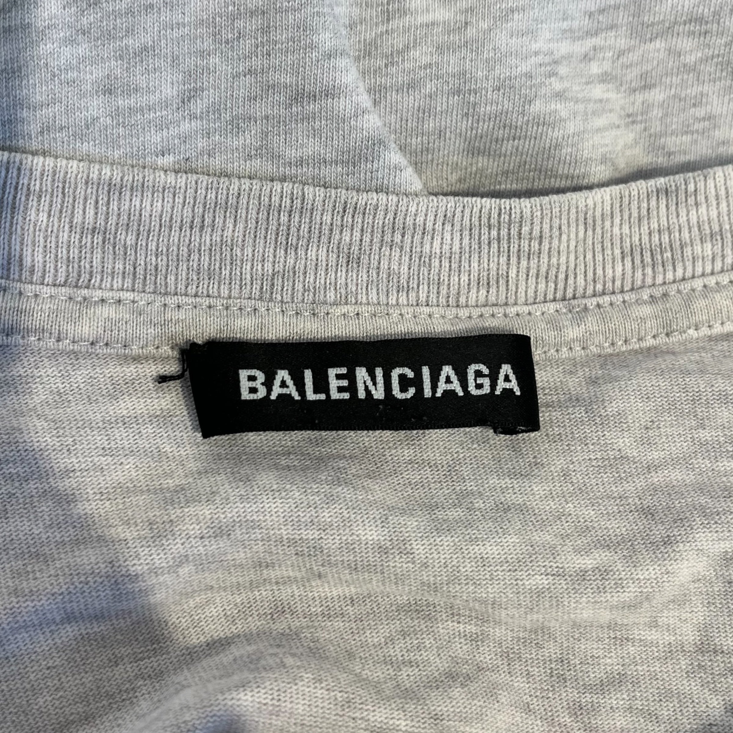 BALENCIAGA/T-Shirt/M/Cotton/SLV/balenciaga logo tee view 3