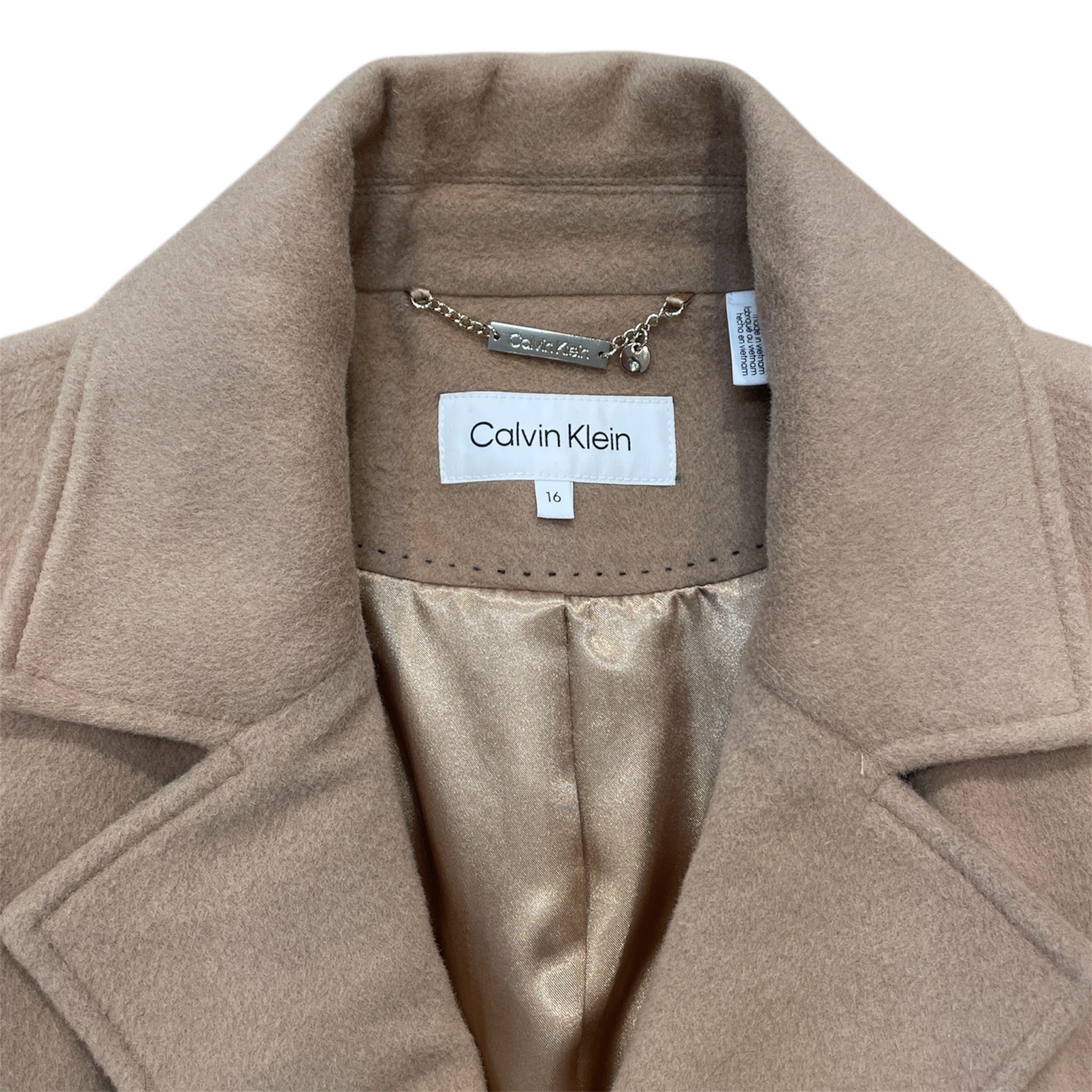 Calvin Klein/Trench Coat/16/Wool/CML/ view 3