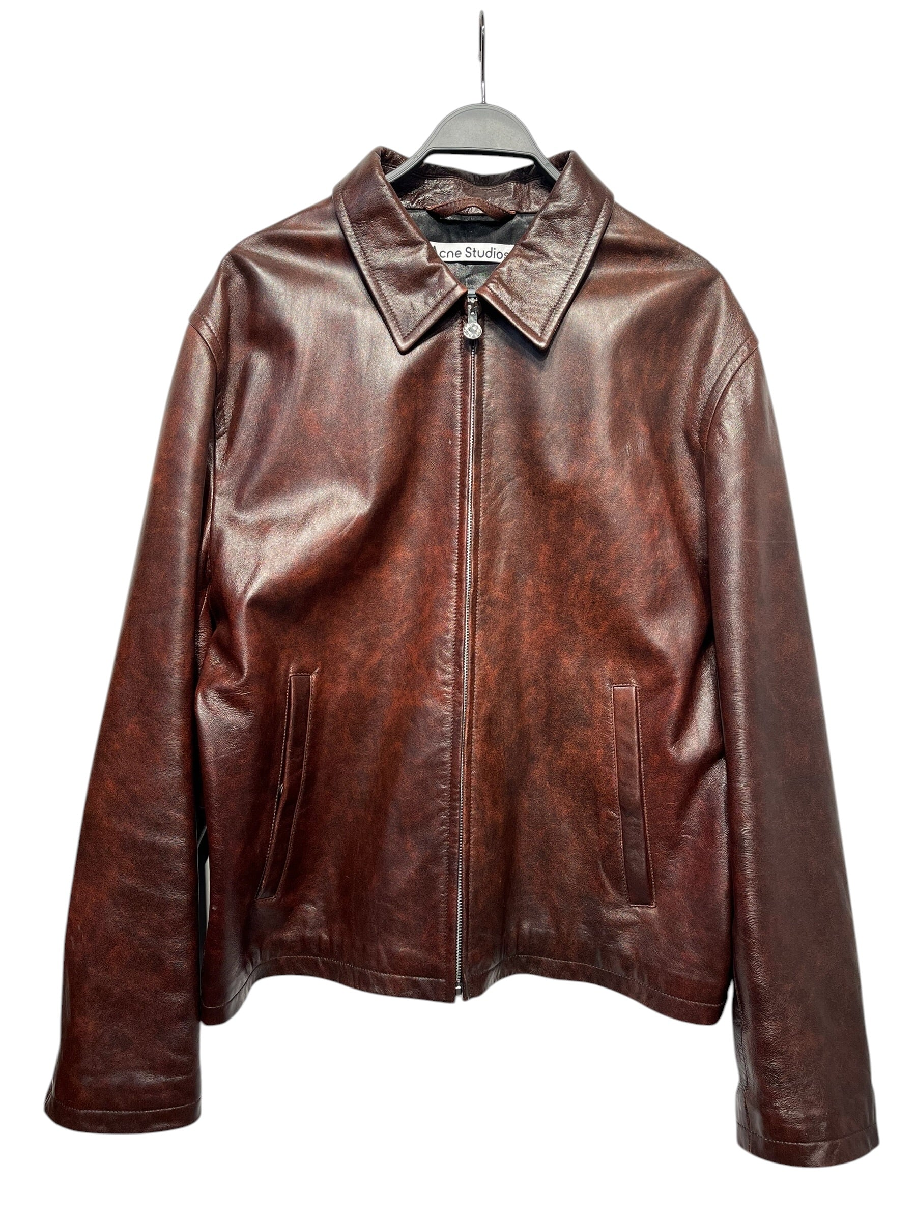 Acne Studios/Leather Jkt/54/Leather/BRD/Lamb leather view 1