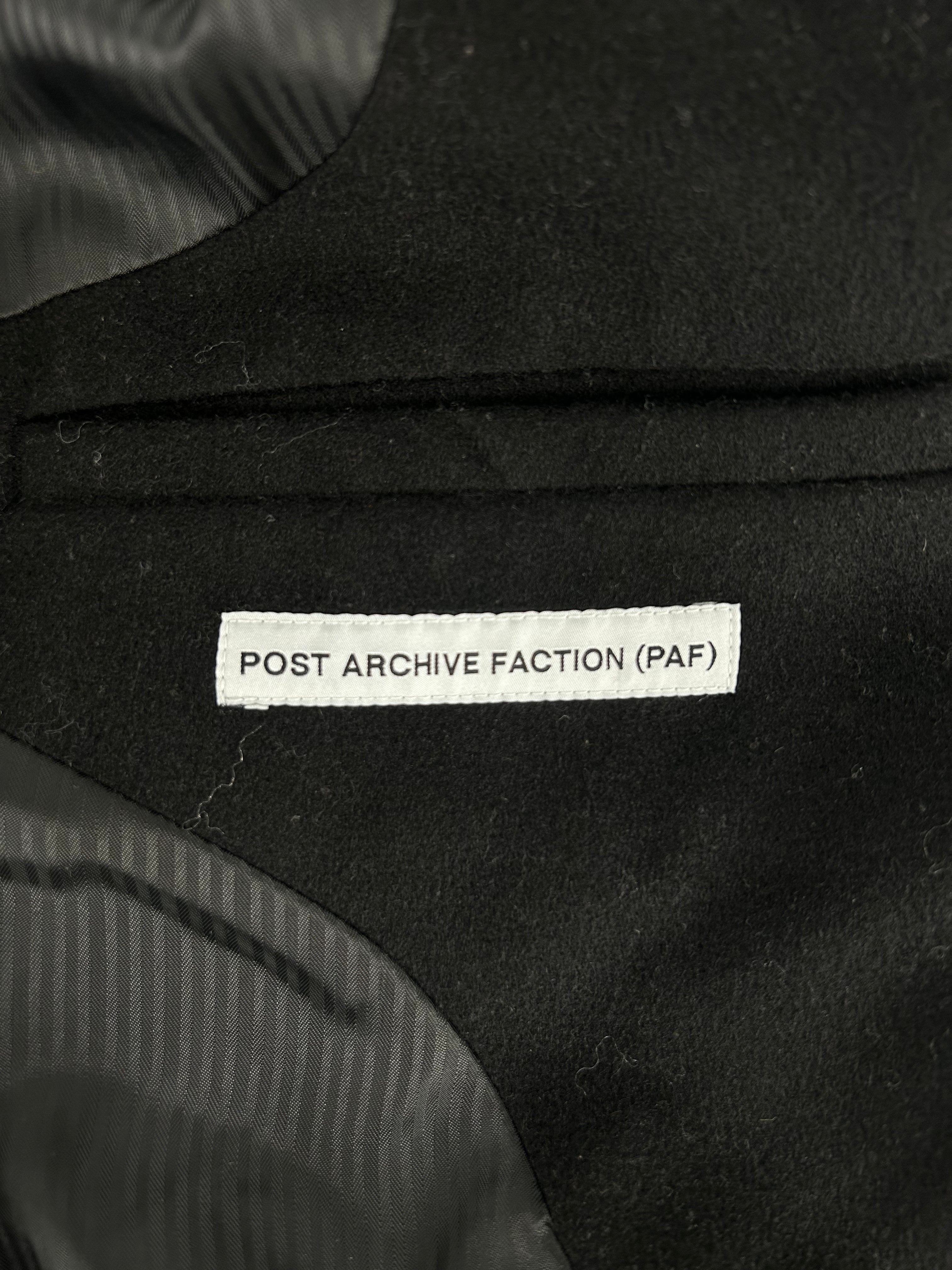 POST ARCHIVE FACTION/Trench Coat/S/Wool/BLK/Shirring view 3