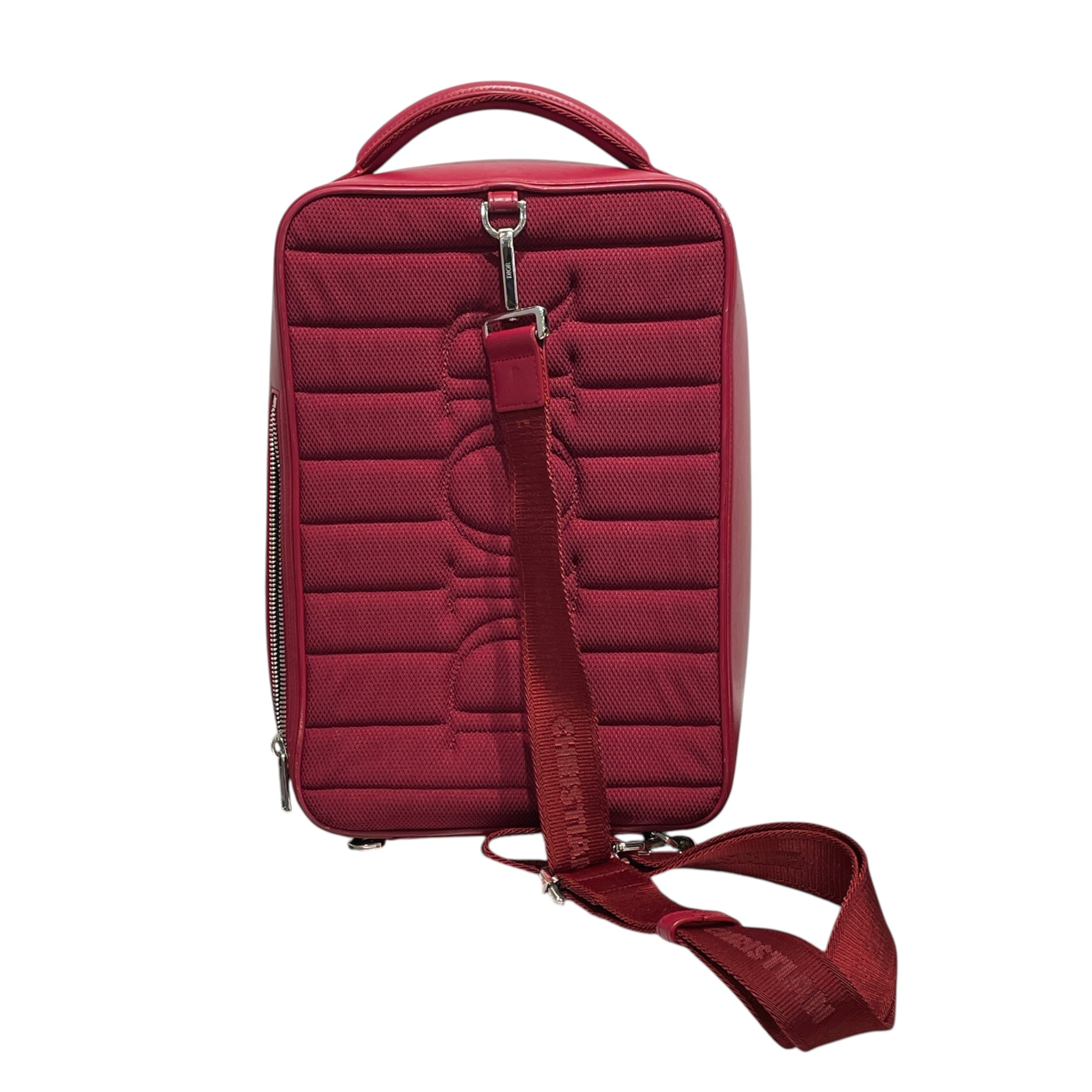 Christian Dior/Cross Body Bag/Leather/RED/29-BO-023 view 3