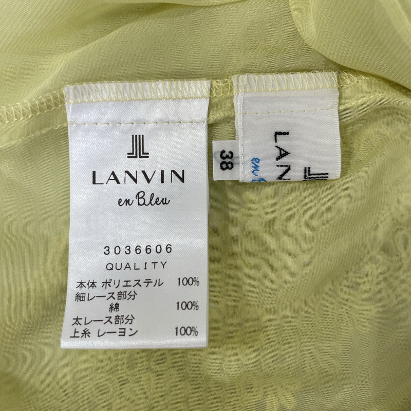 LANVIN en Bleu/Blouse/38/Polyester/YEL/FLORAL PATTERN