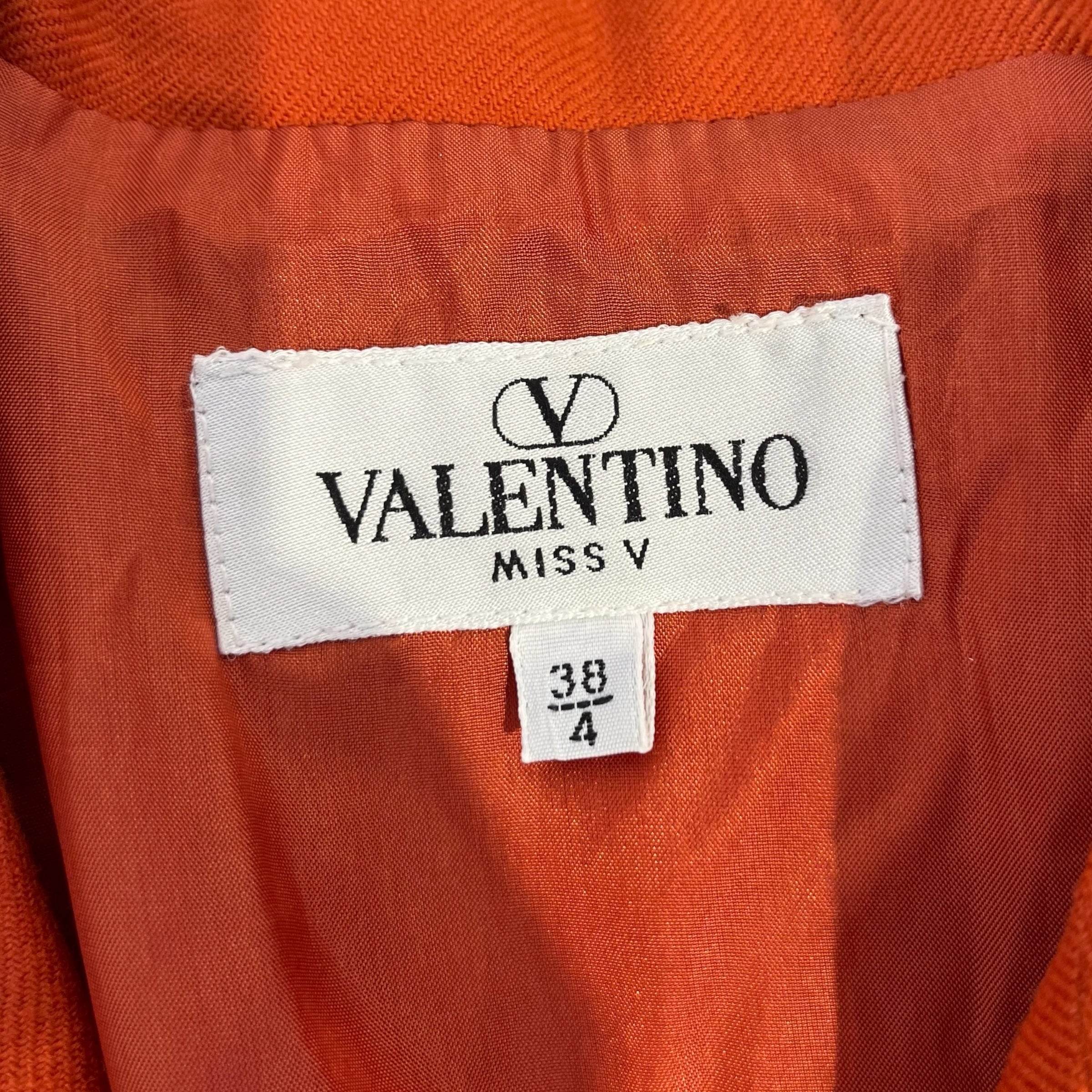 VALENTINO/Coat/38/Rayon/ORN/miss v orange blazer view 3