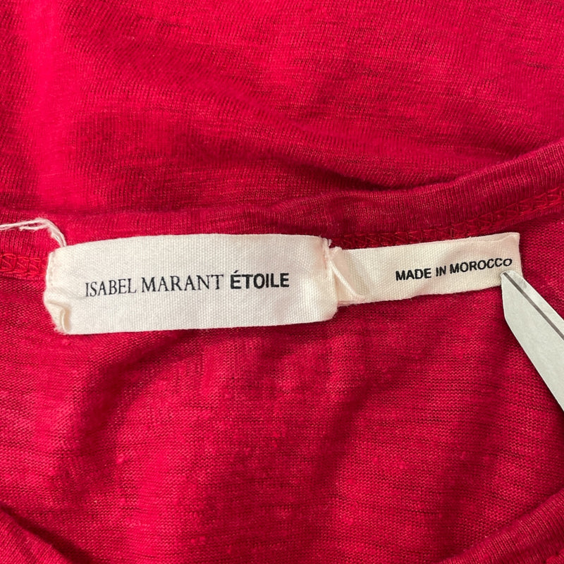 ISABEL MARANT ETOILE/T-Shirt/Cotton/RED/V-NECK